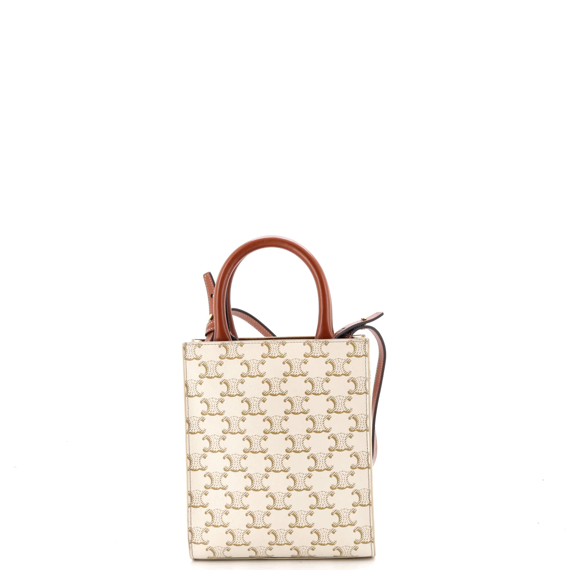Vertical Cabas Tote Triomphe Coated Canvas Mini - Image 3