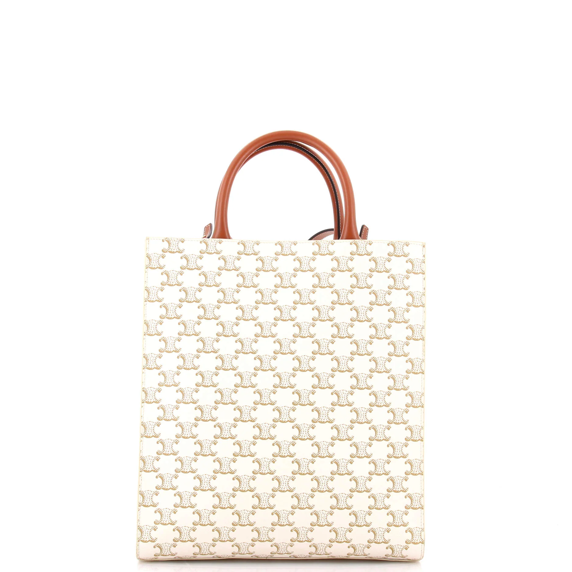 Vertical Cabas Tote Triomphe Coated Canvas Small - Image 3