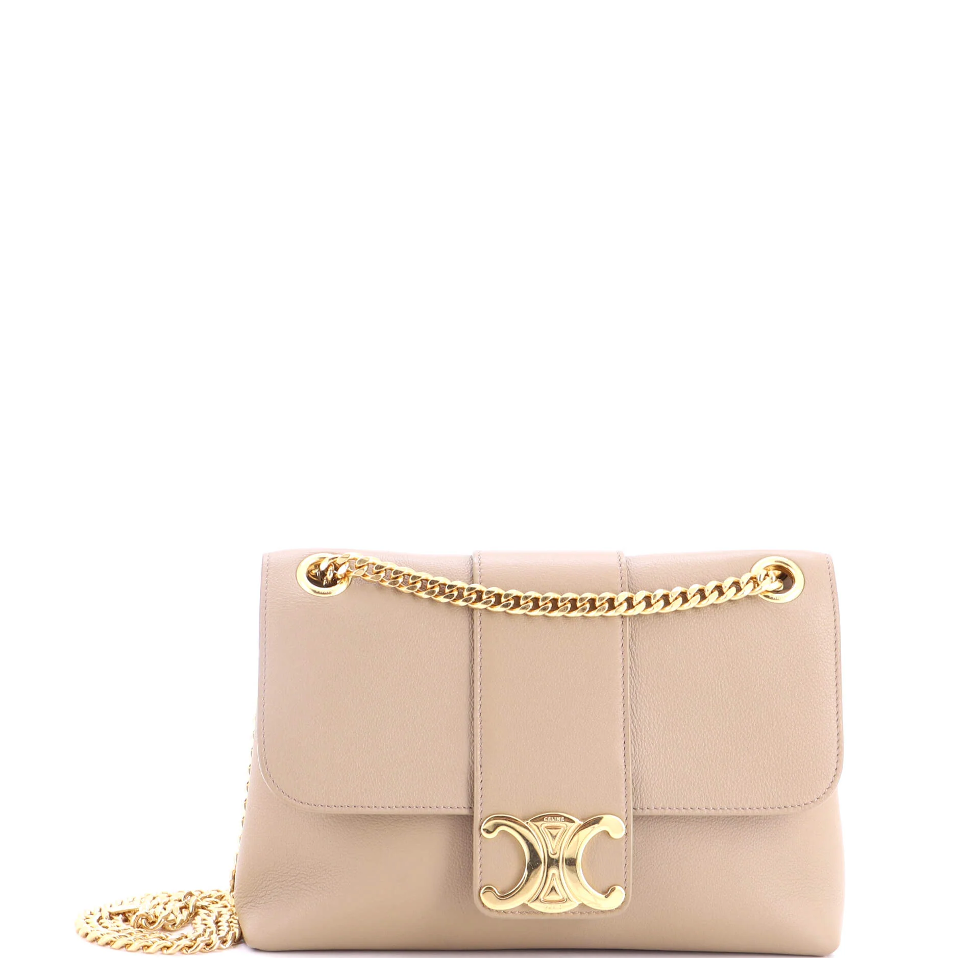 Victoire Flap Shoulder Bag Leather Medium