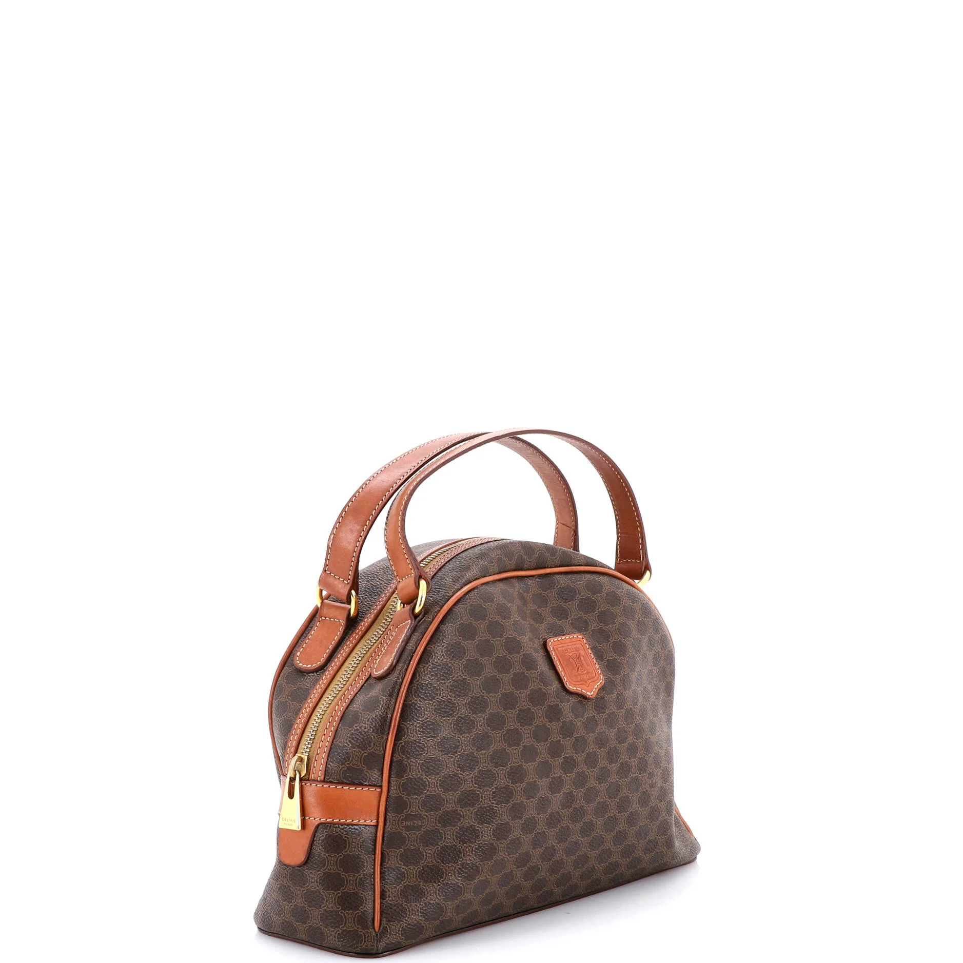 Vintagem Dome Handle Bag Macadam Coated Canvas - Image 2