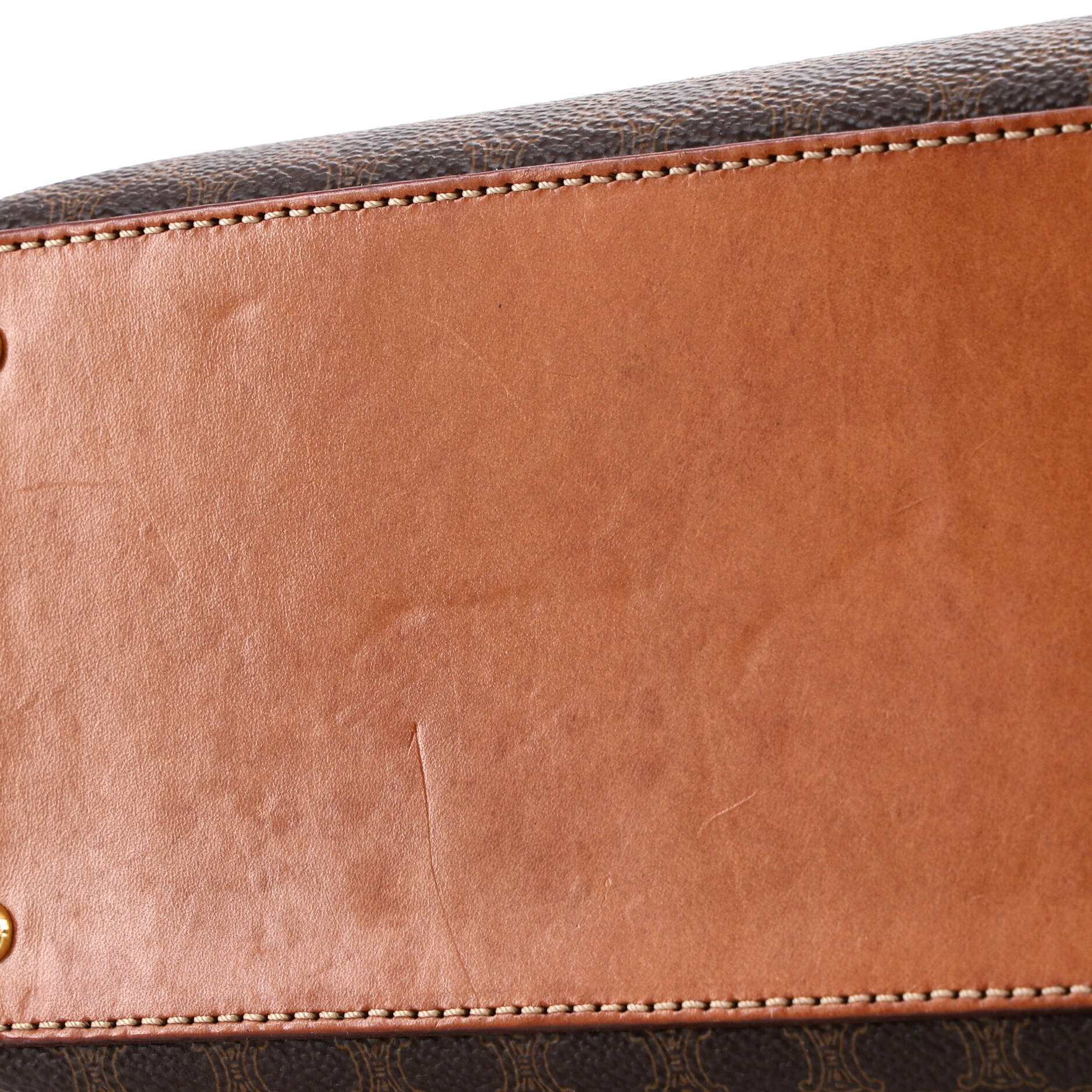 Vintagem Dome Handle Bag Macadam Coated Canvas - Image 6