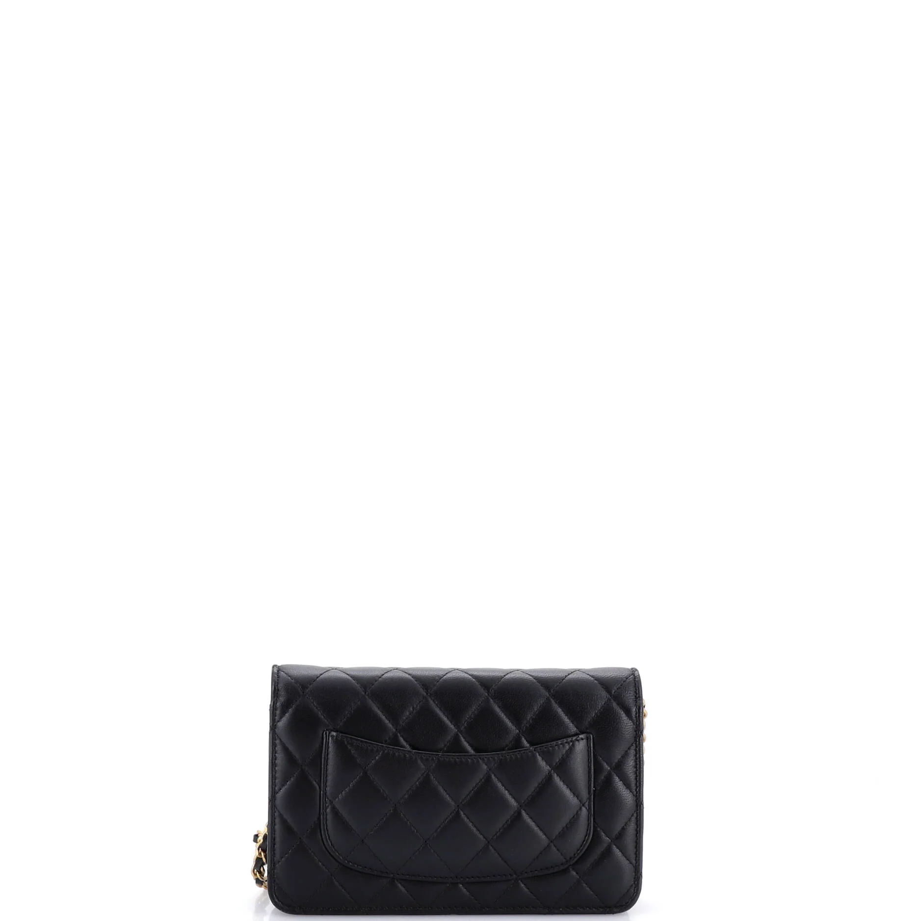 18K Charms Wallet on Chain Quilted Lambskin - Image 3