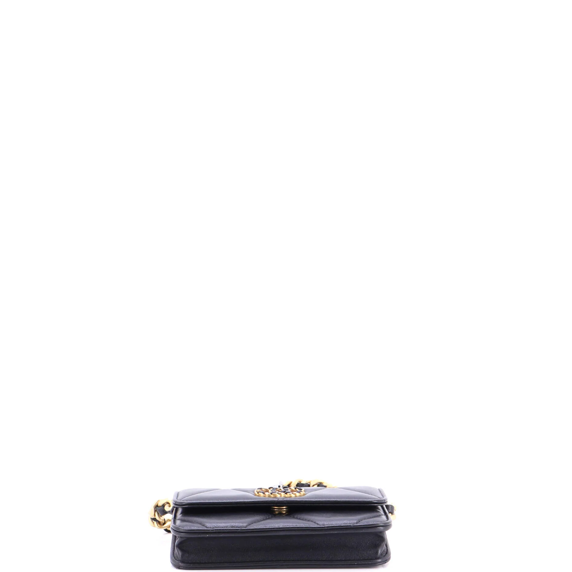 19 Clutch With Chain Quilted Lambskin - Image 4