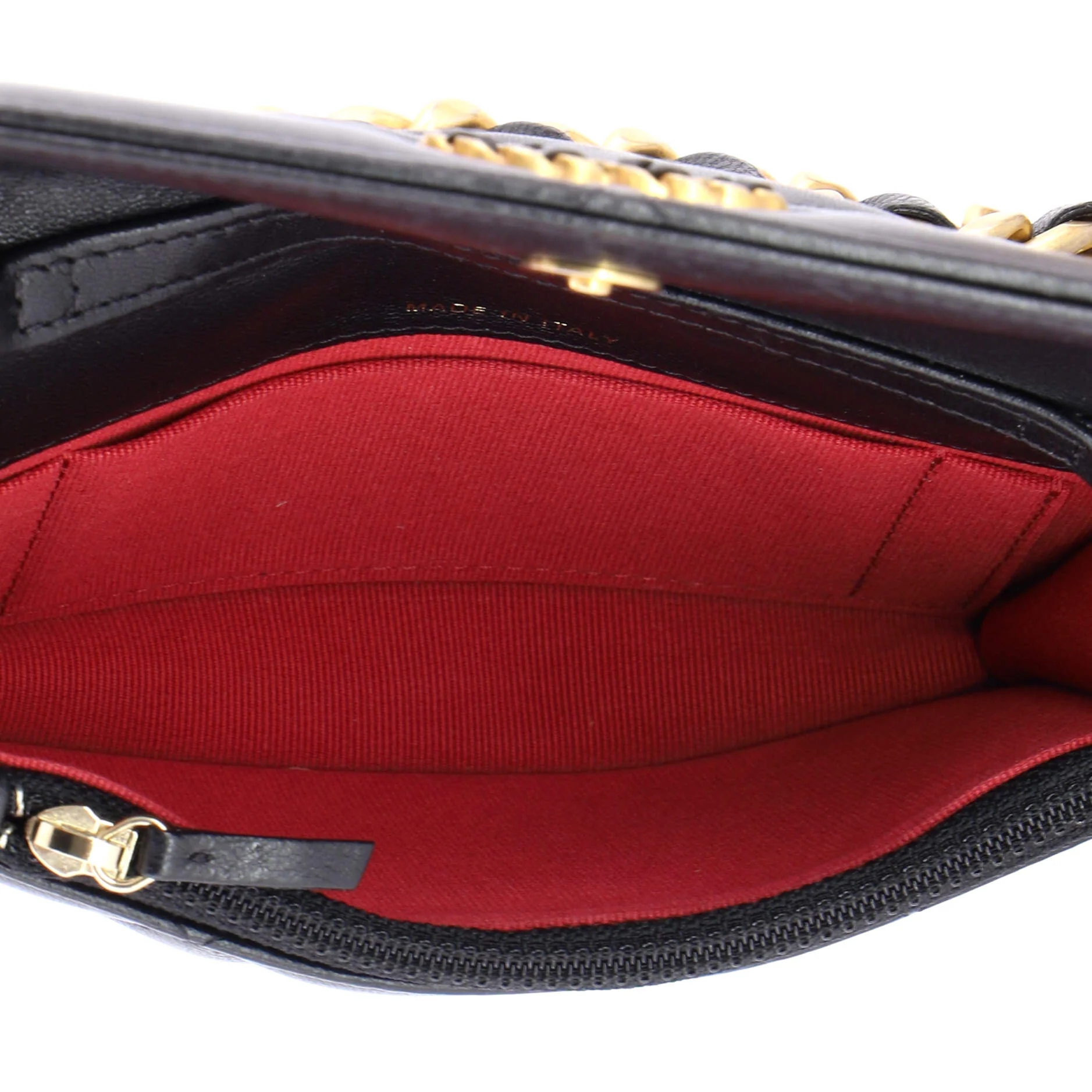 19 Clutch With Chain Quilted Lambskin - Image 5