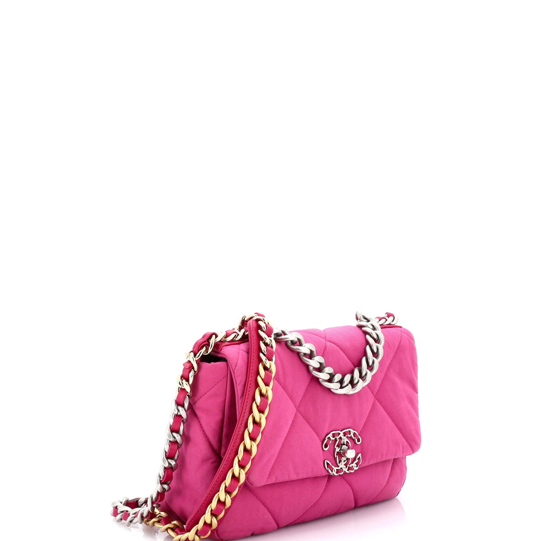 19 Flap Bag Quilted Canvas Medium - Image 2