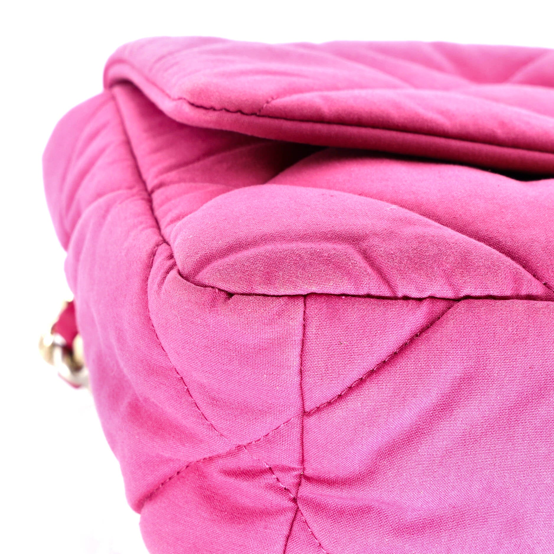 19 Flap Bag Quilted Canvas Medium - Image 6