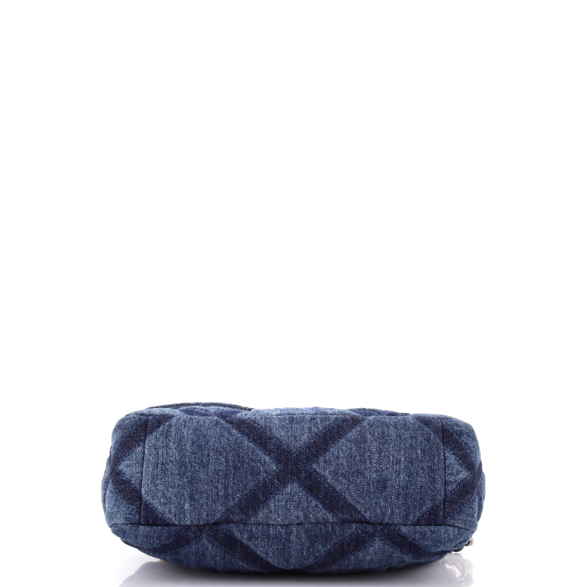 19 Flap Bag Quilted Denim Medium - Image 4