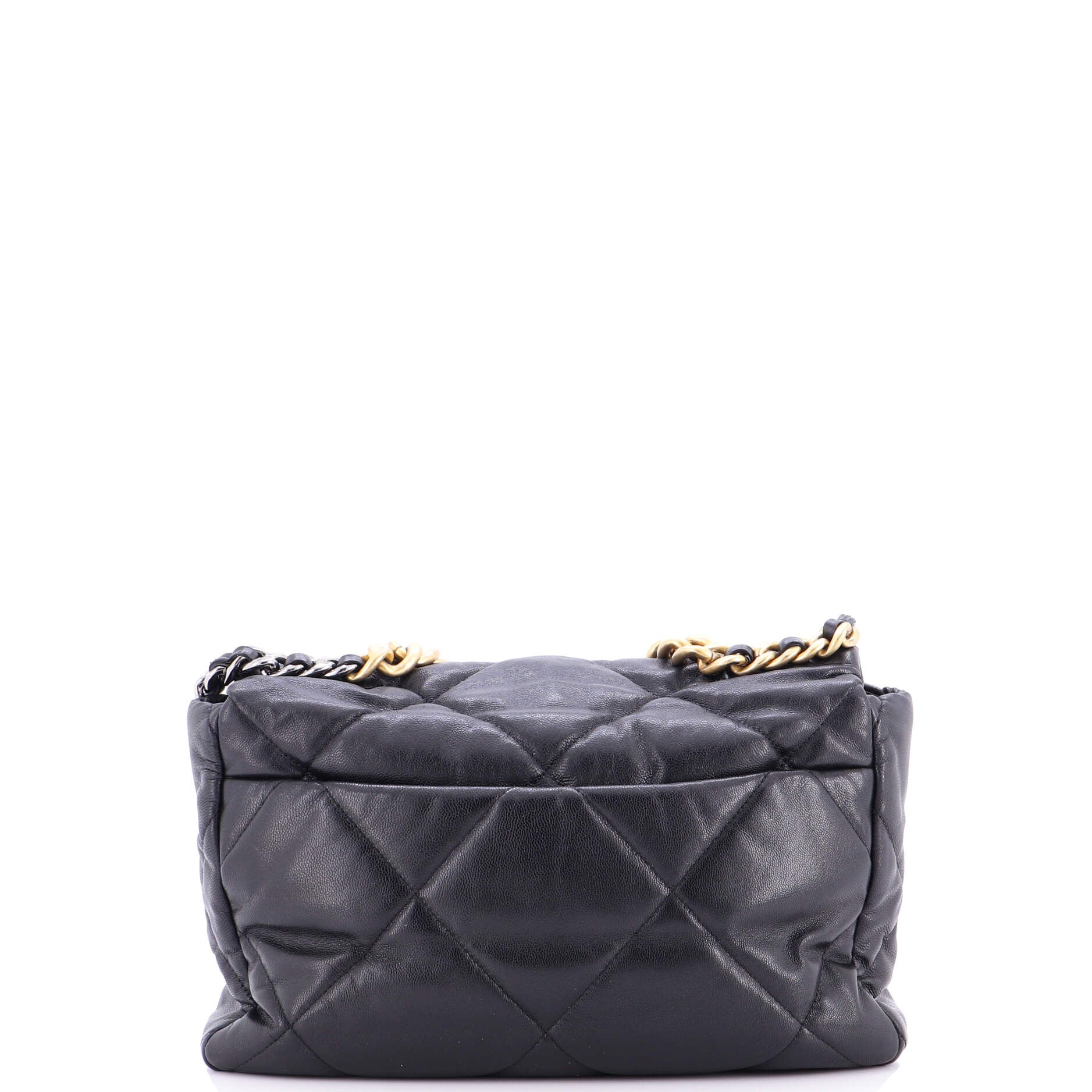 19 Flap Bag Quilted Leather Large - Image 4