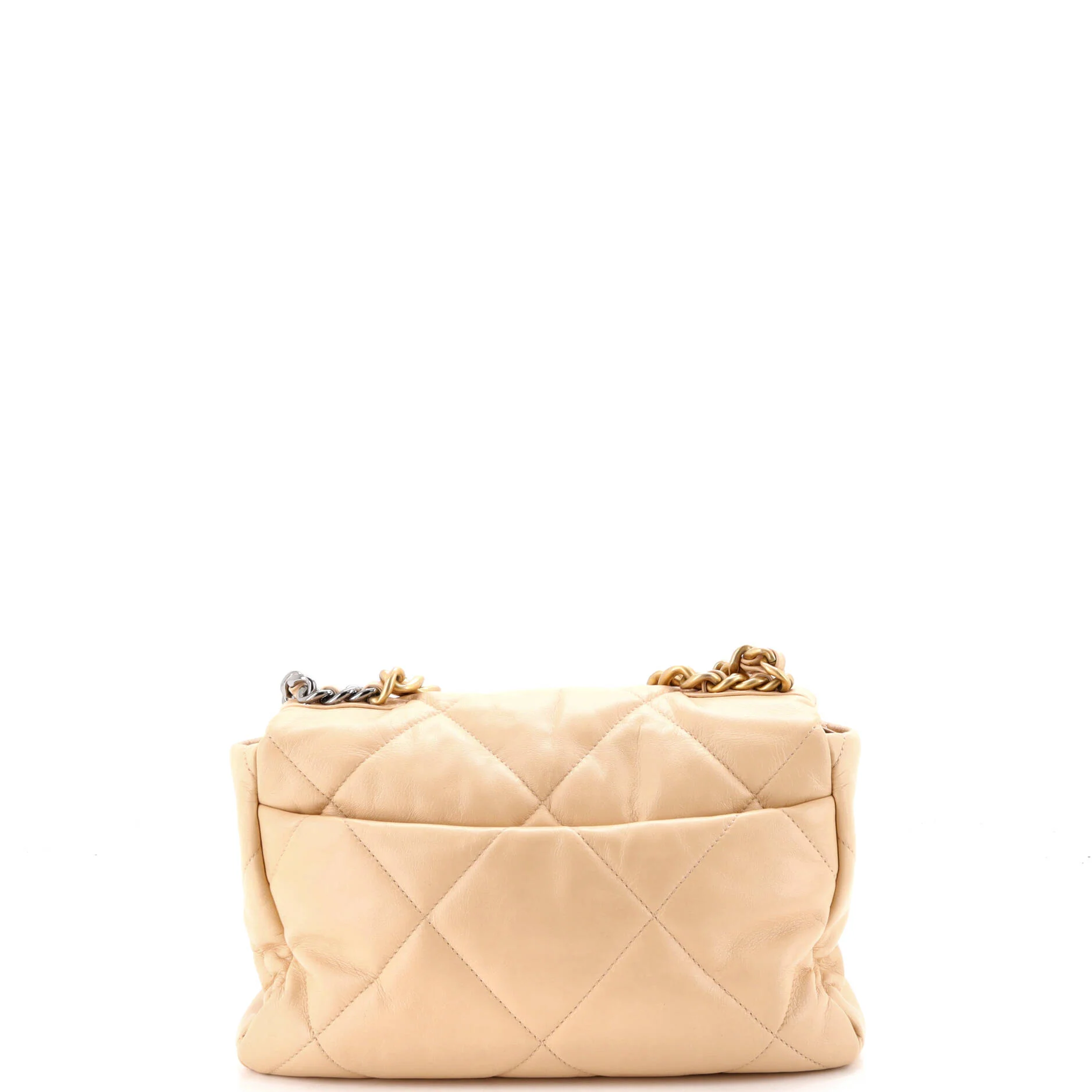 19 Flap Bag Quilted Leather Large - Image 4