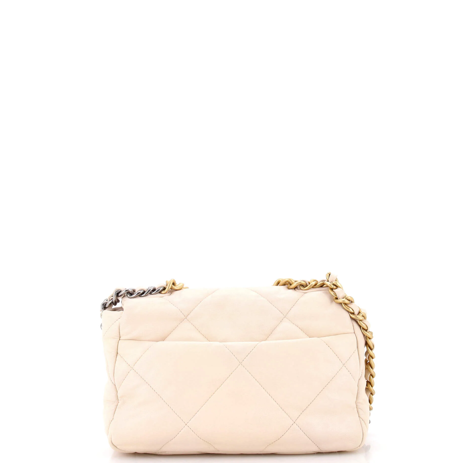 19 Flap Bag Quilted Leather Medium - Image 3