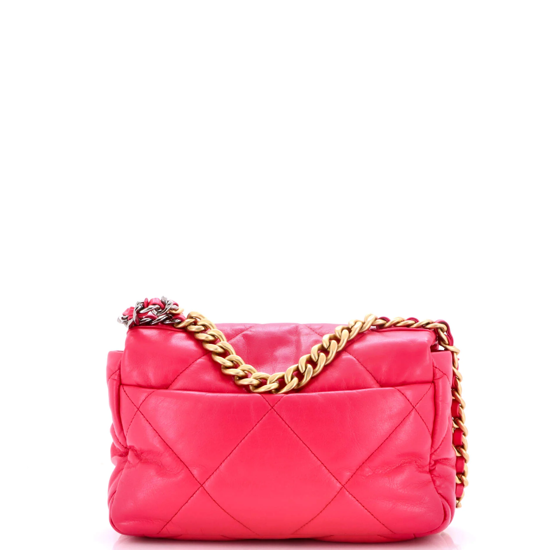 19 Flap Bag Quilted Leather Medium - Image 4