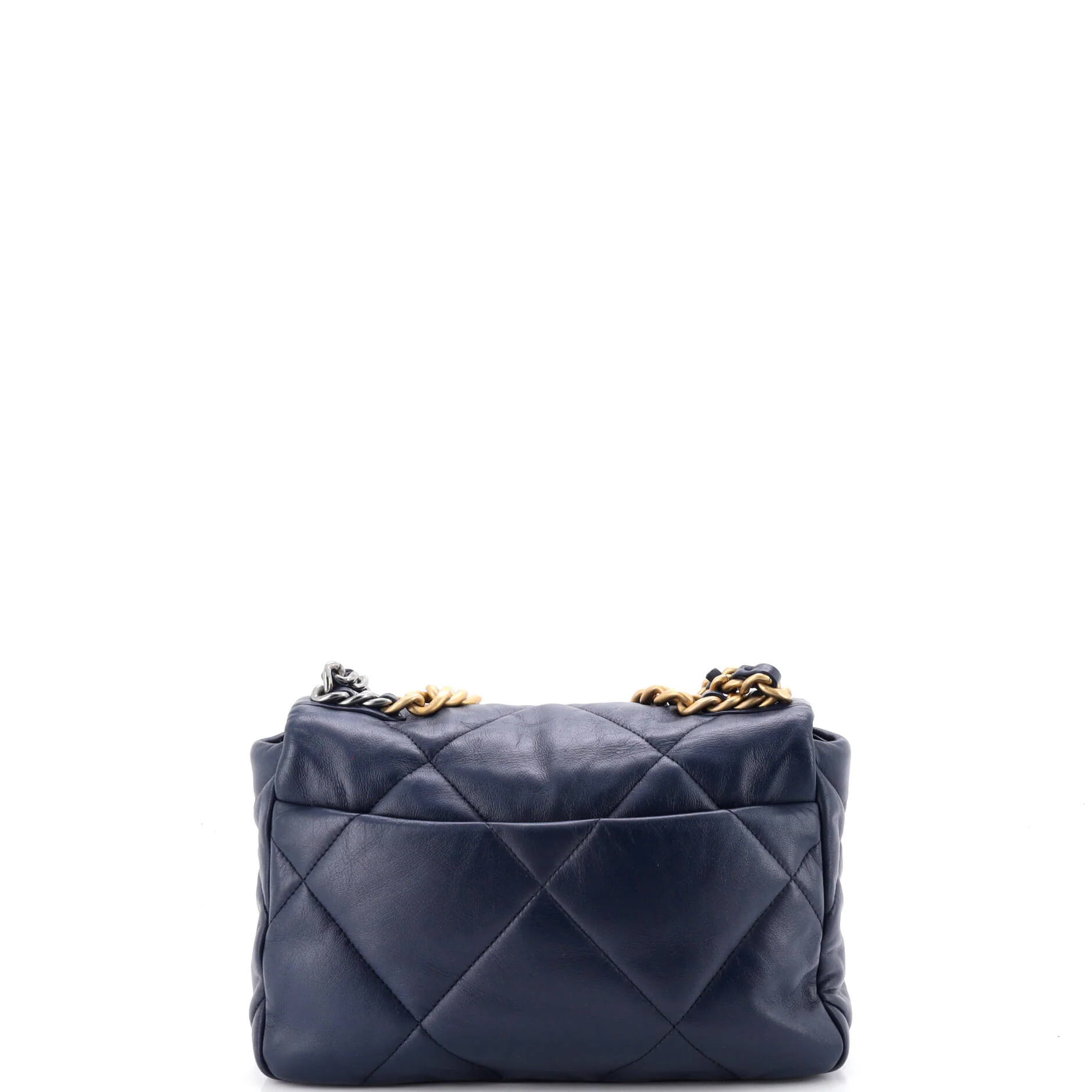 19 Flap Bag Quilted Leather Medium - Image 3