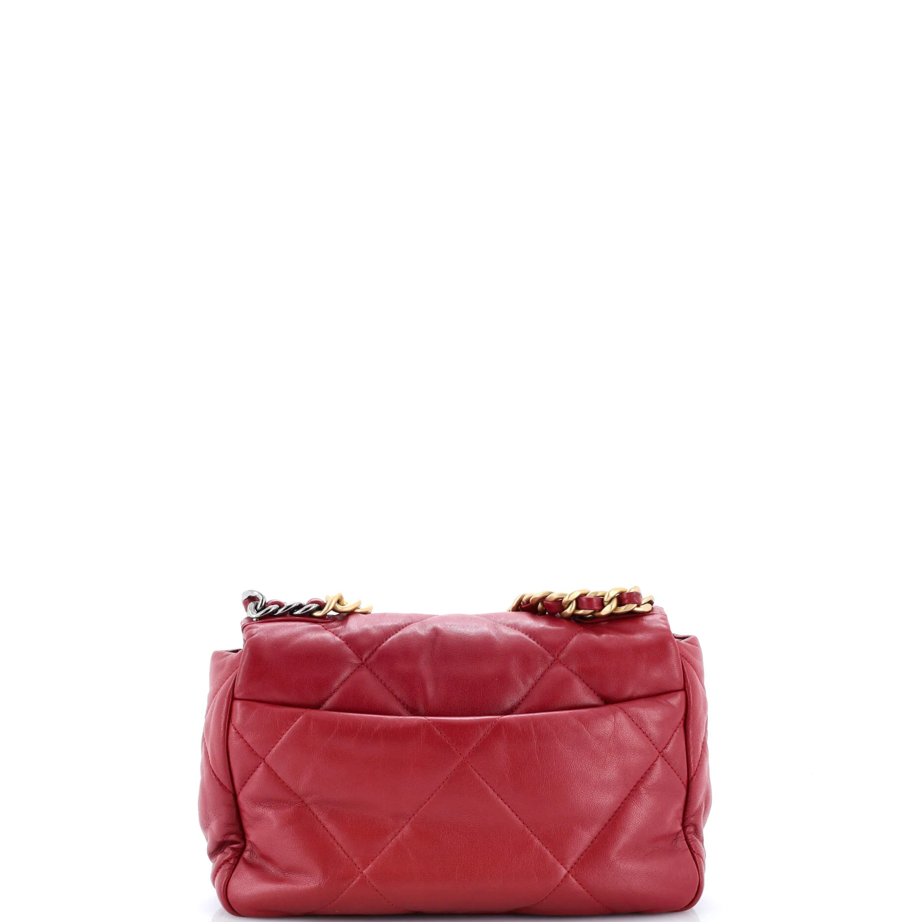 19 Flap Bag Quilted Leather Medium - Image 3