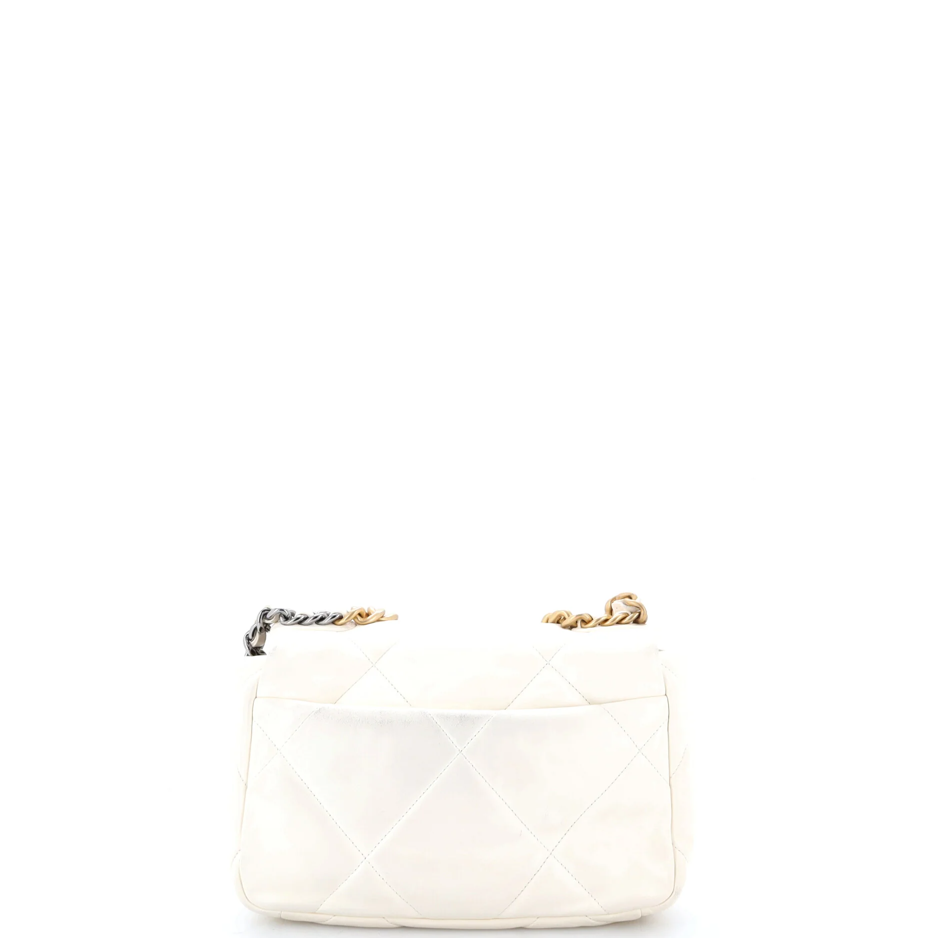 19 Flap Bag Quilted Leather Medium - Image 3