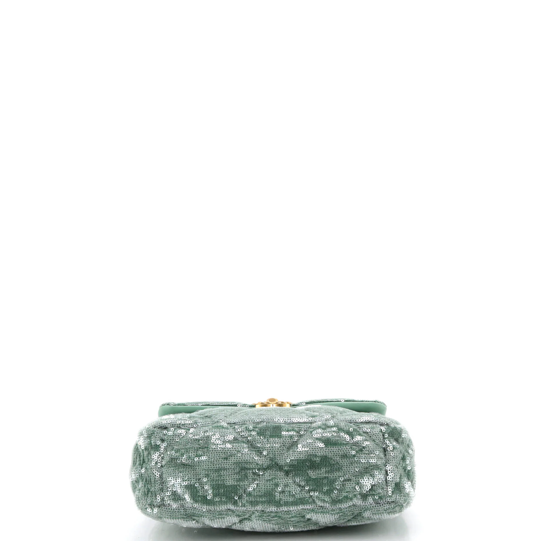 19 Flap Bag Quilted Sequins Medium - Image 5