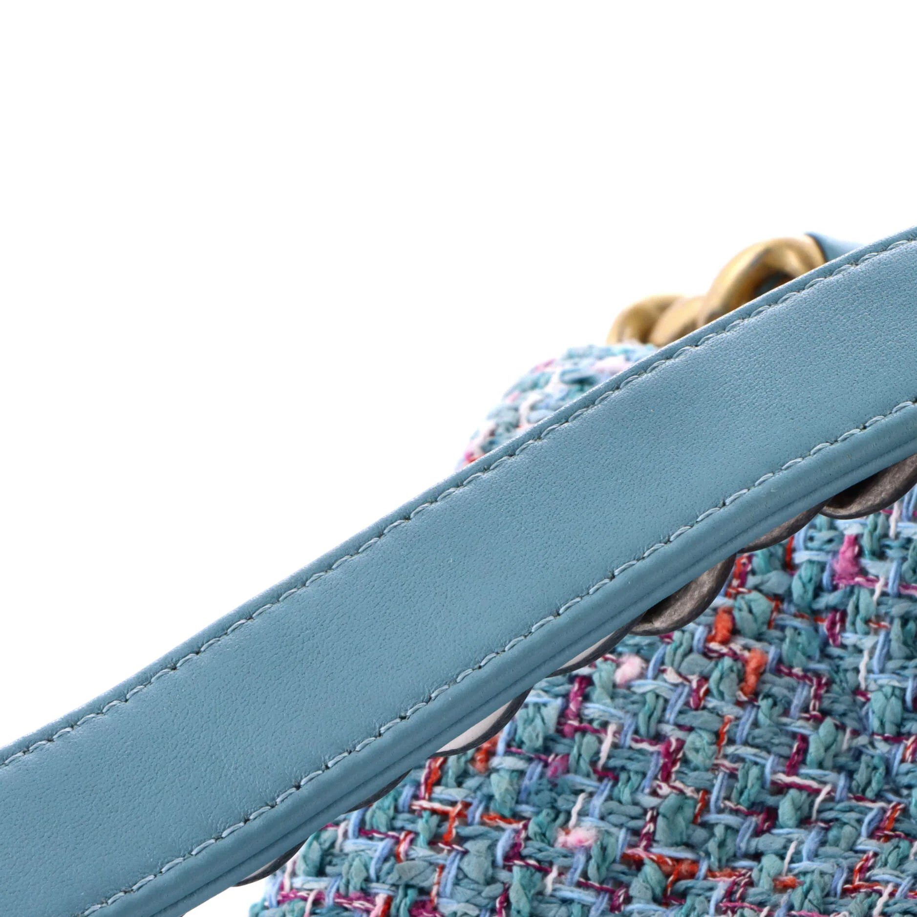 19 Flap Bag Quilted Tweed Large - Image 6