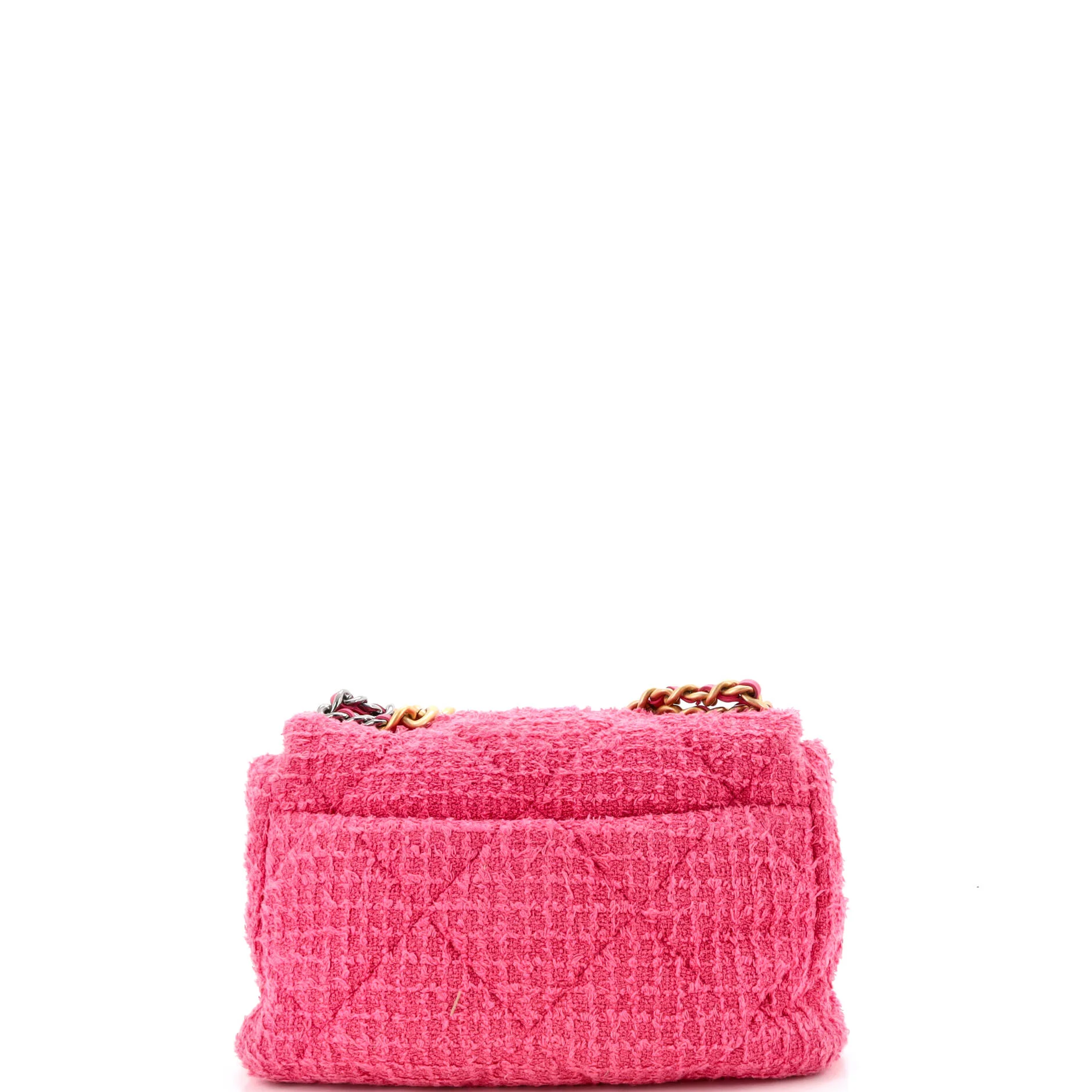 19 Flap Bag Quilted Tweed Large - Image 3