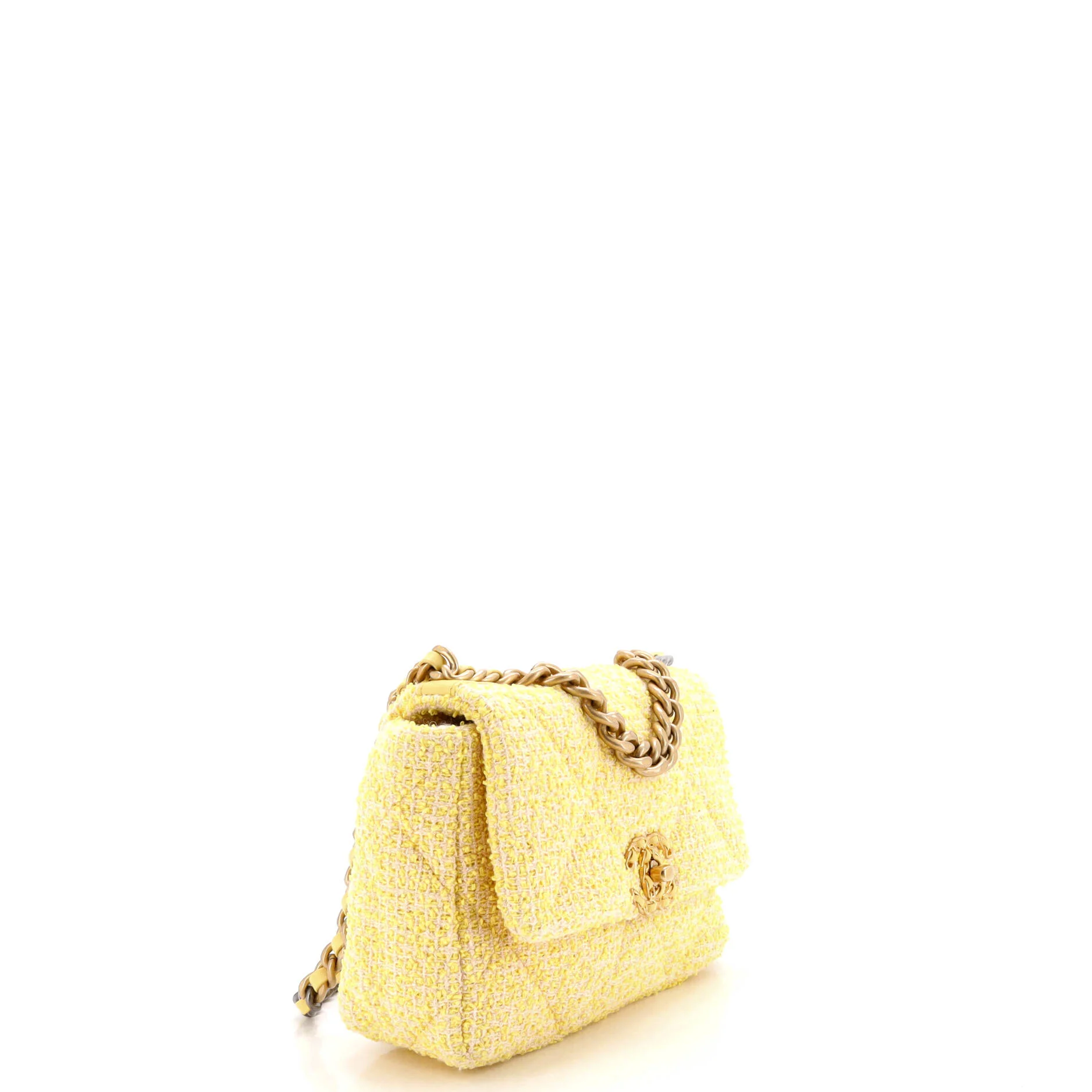 19 Flap Bag Quilted Tweed Medium - Image 3