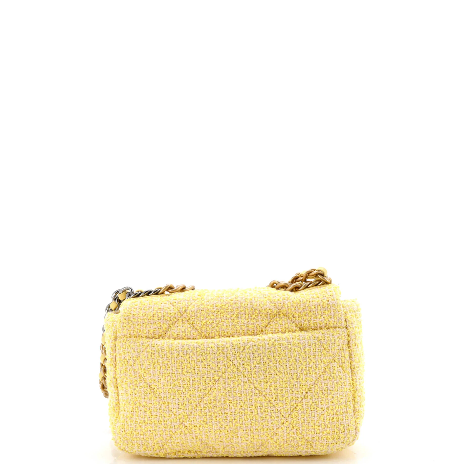 19 Flap Bag Quilted Tweed Medium - Image 4