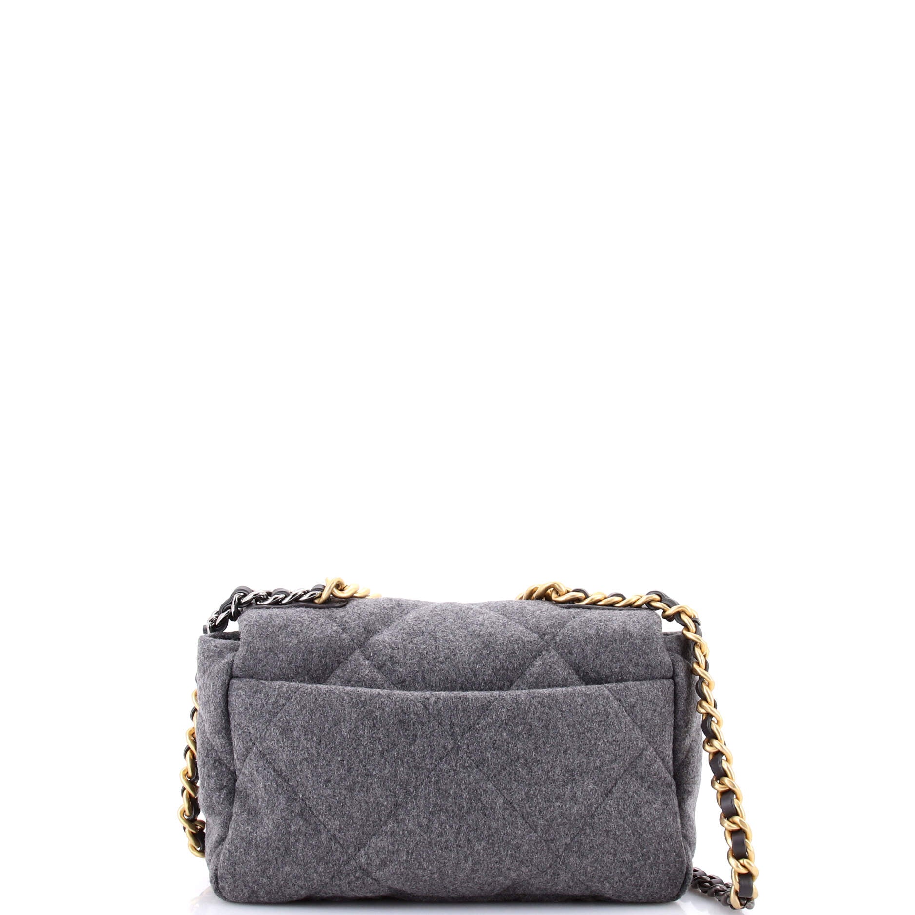 19 Flap Bag Quilted Wool Medium - Image 3