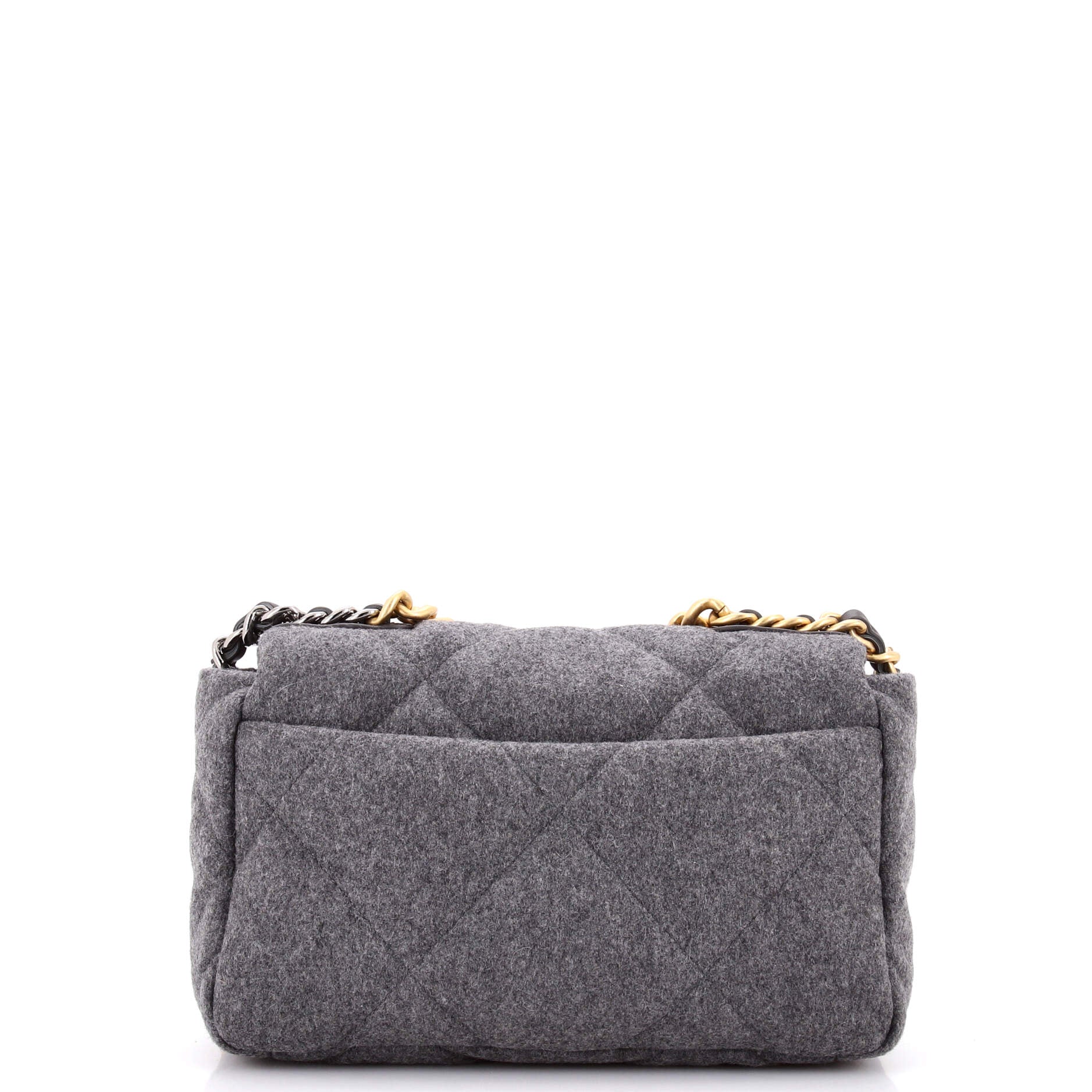 19 Flap Bag Quilted Wool Medium - Image 3