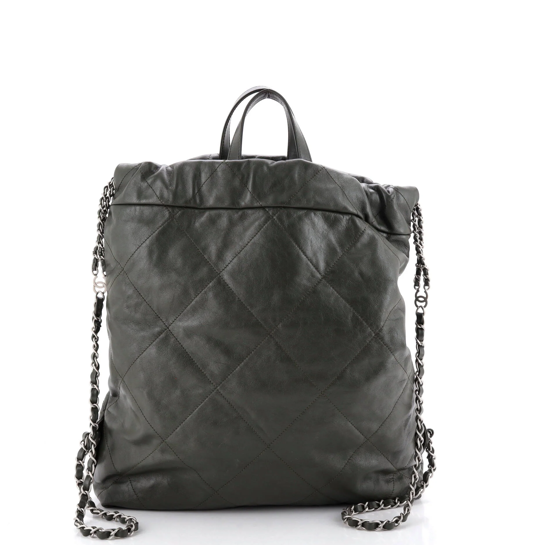 22 Chain Backpack Quilted Calfskin Large - Image 3
