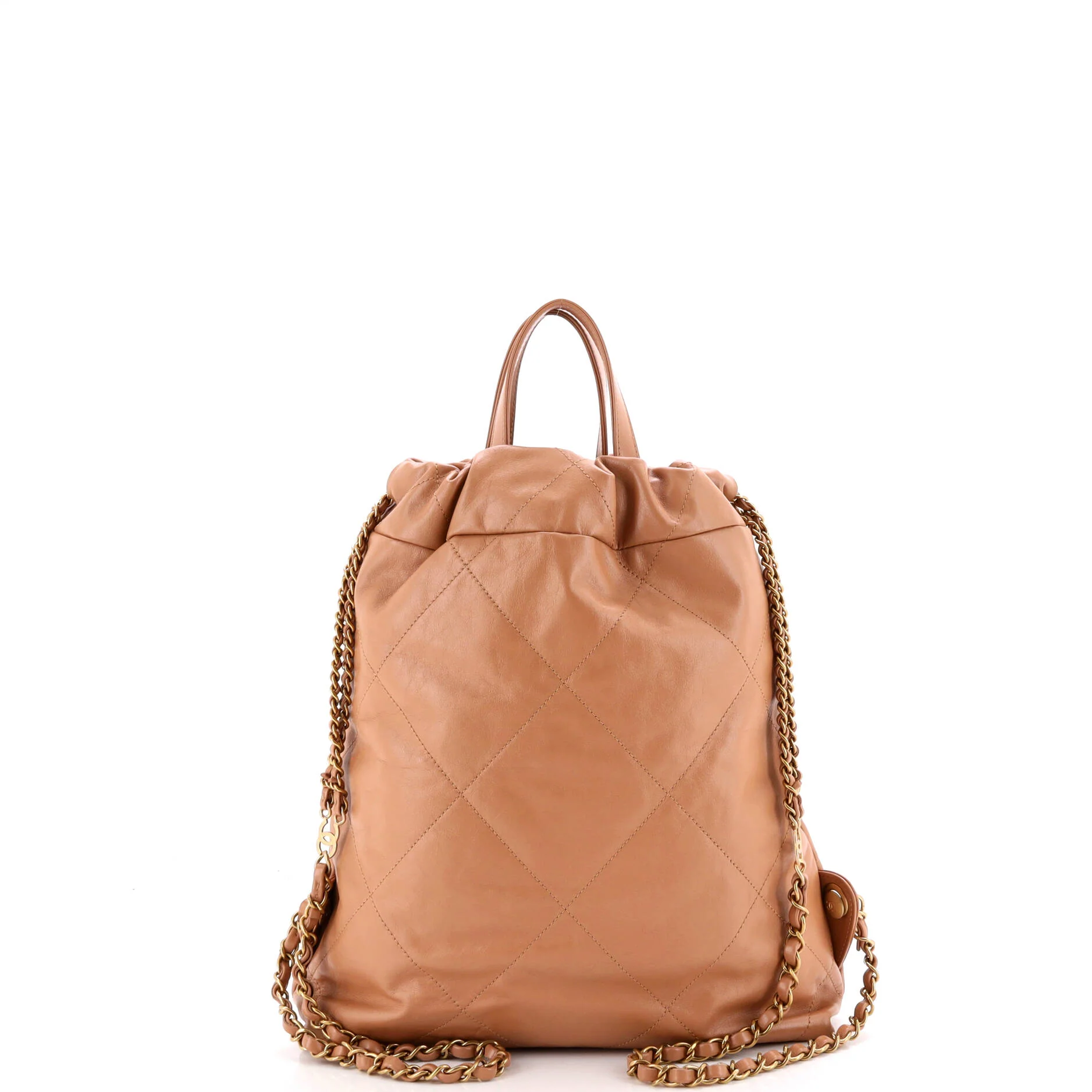 22 Chain Backpack Quilted Calfskin Medium - Image 3