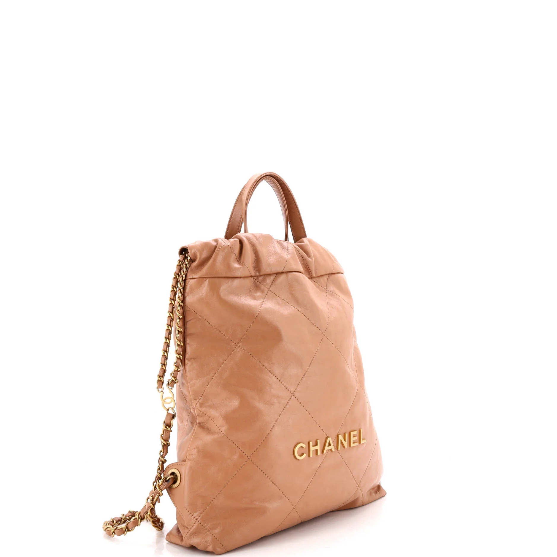 22 Chain Backpack Quilted Calfskin Medium - Image 2