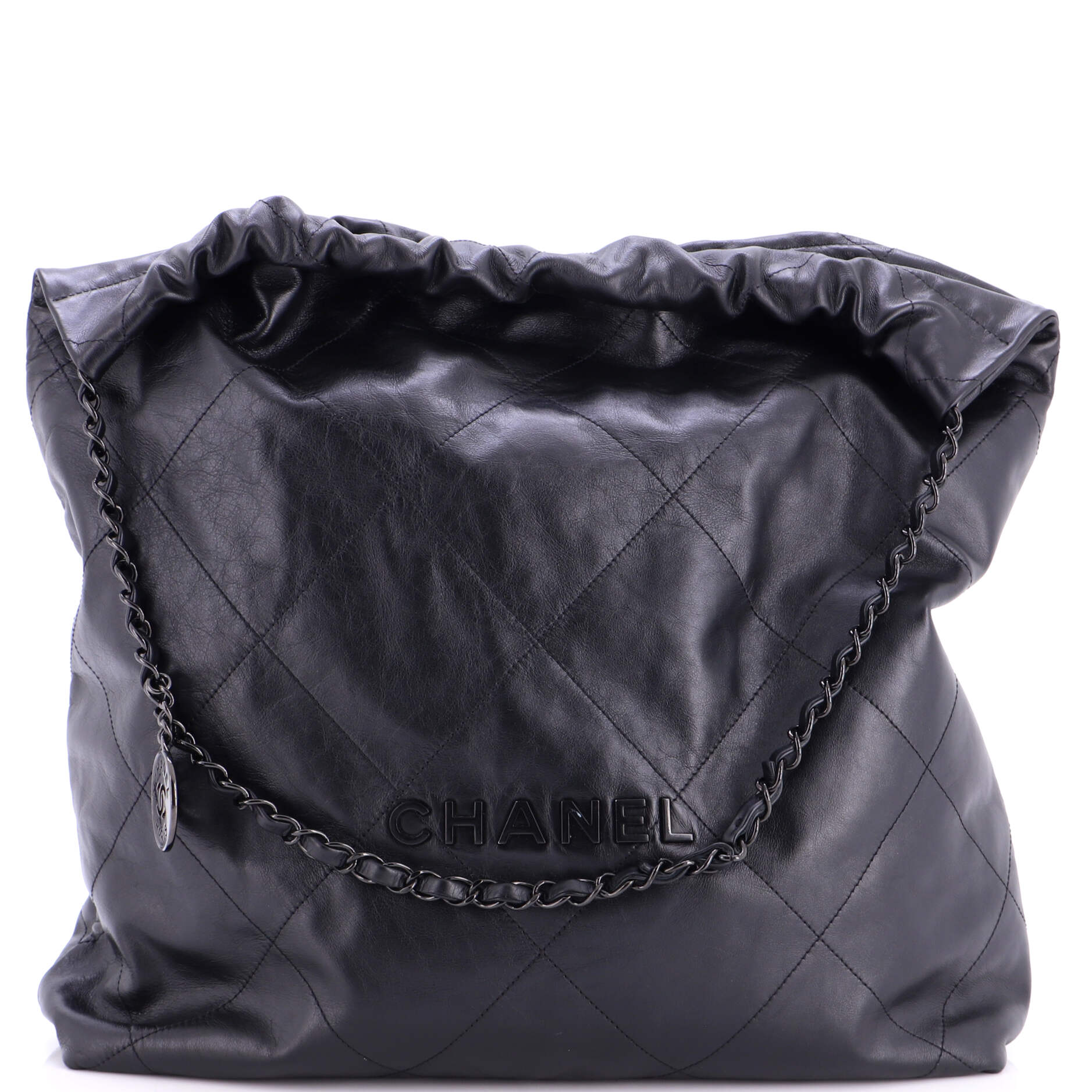 22 Chain Hobo Quilted Calfskin Large