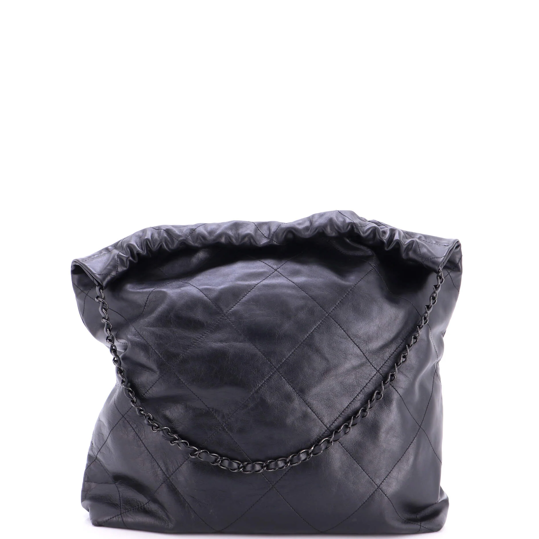 22 Chain Hobo Quilted Calfskin Large - Image 4