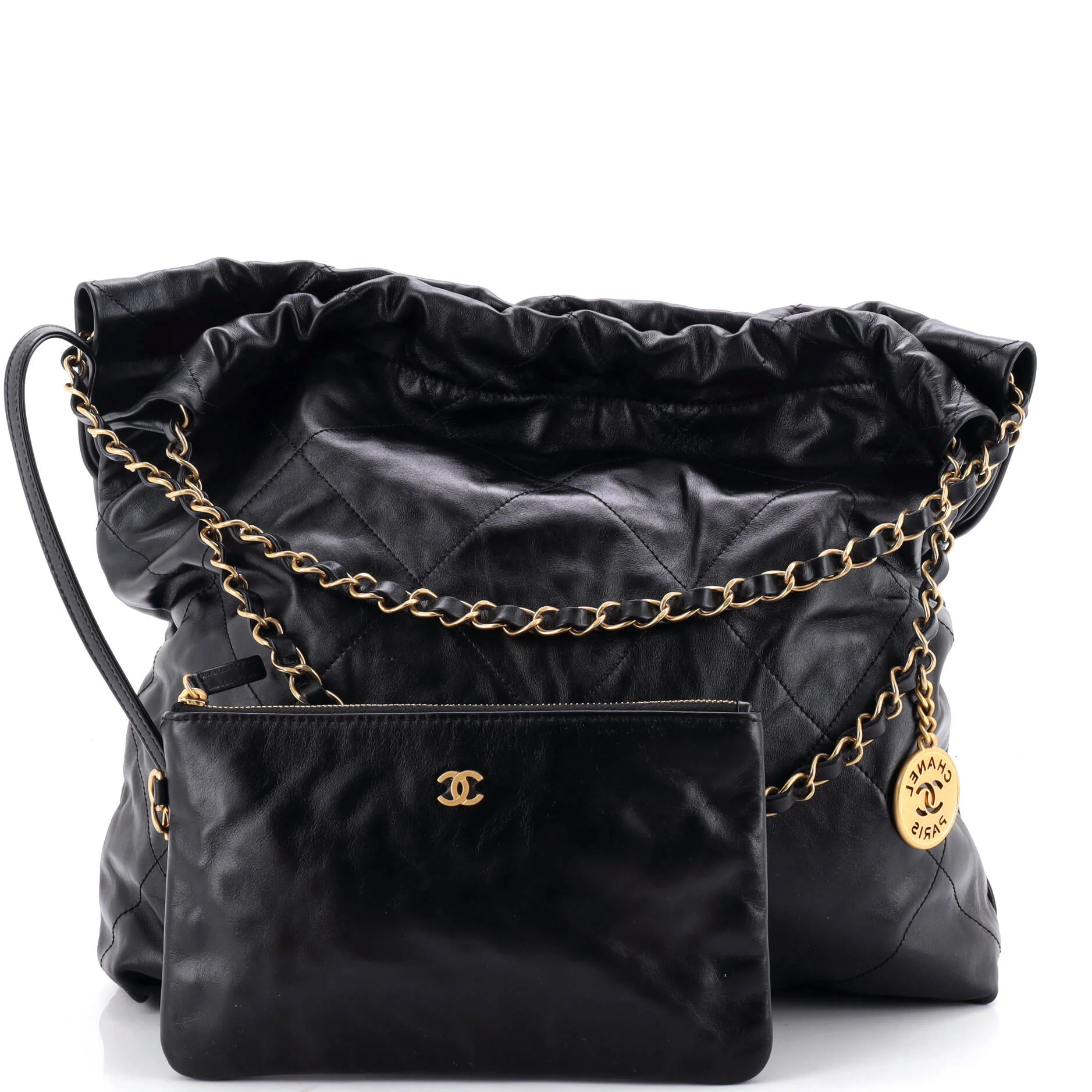 22 Chain Hobo Quilted Calfskin Medium - Image 2