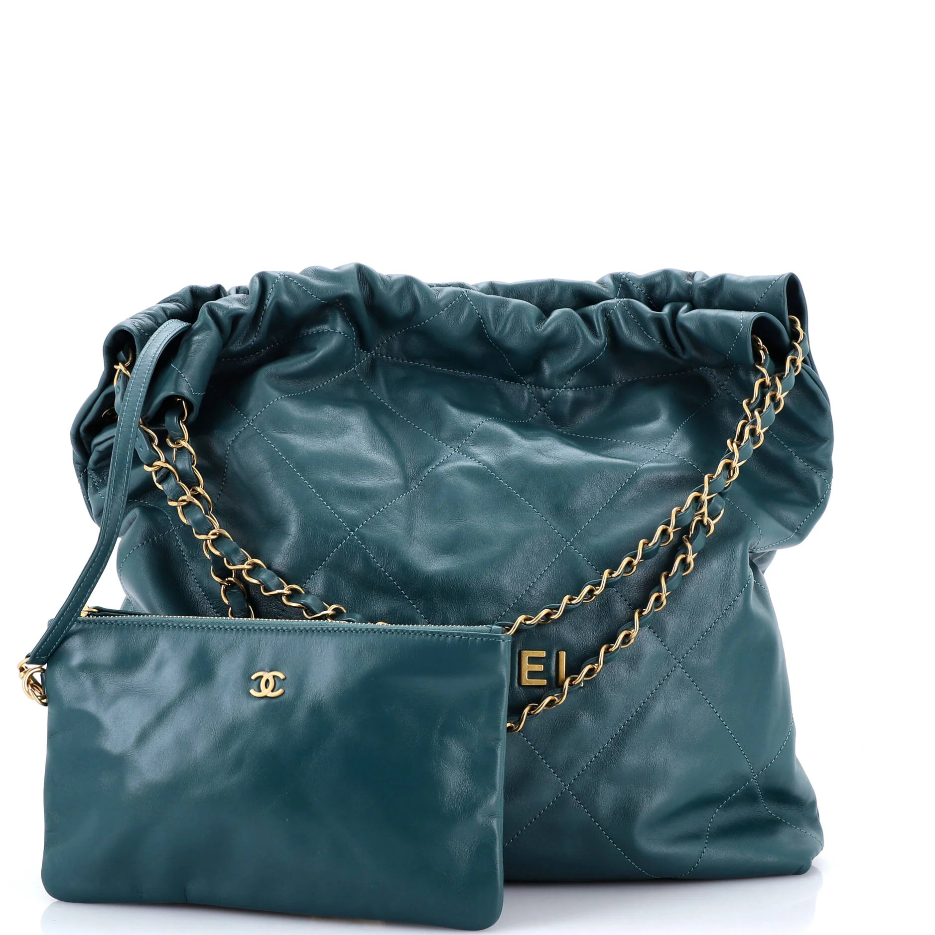 22 Chain Hobo Quilted Calfskin Medium - Image 2