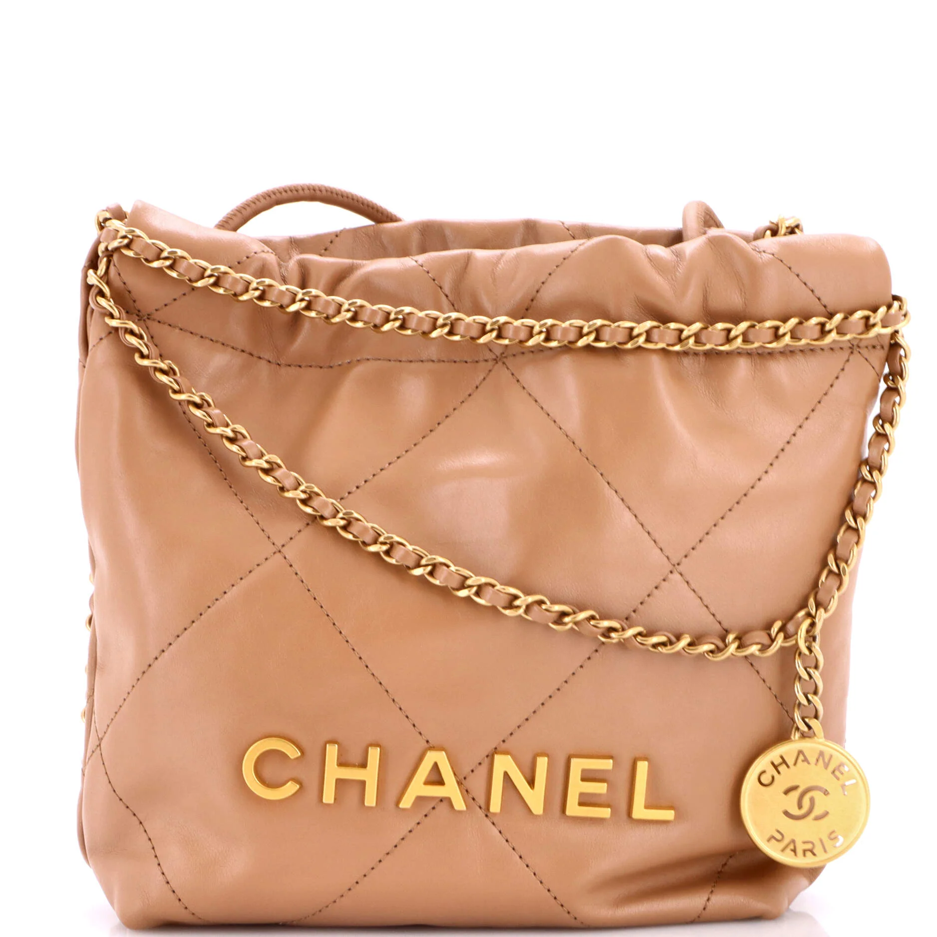 22 Chain Hobo Quilted Calfskin Mini