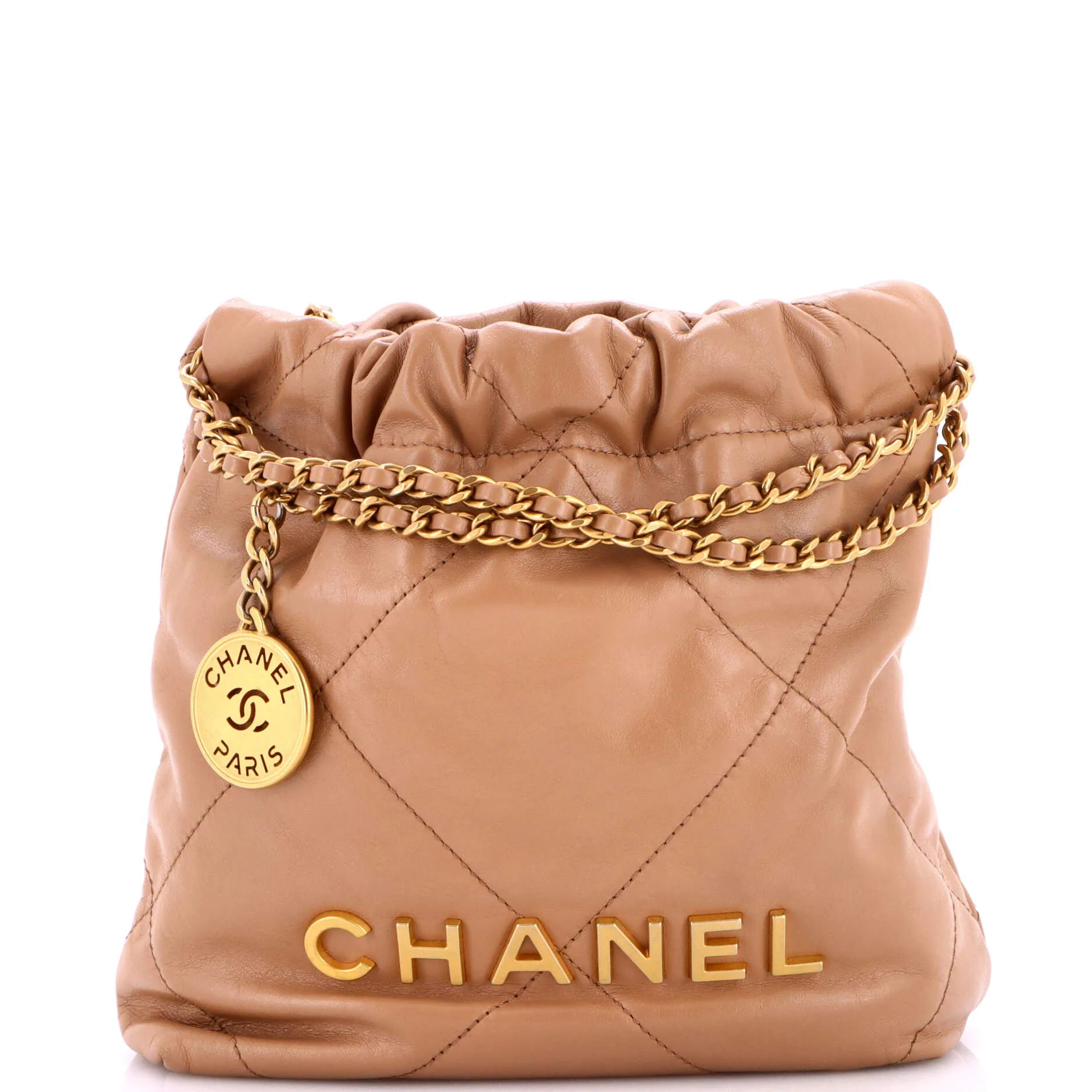22 Chain Hobo Quilted Calfskin Mini