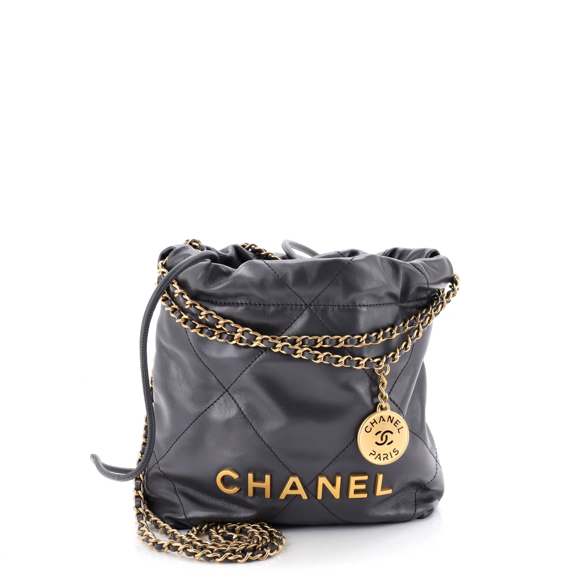 22 Chain Hobo Quilted Calfskin Mini