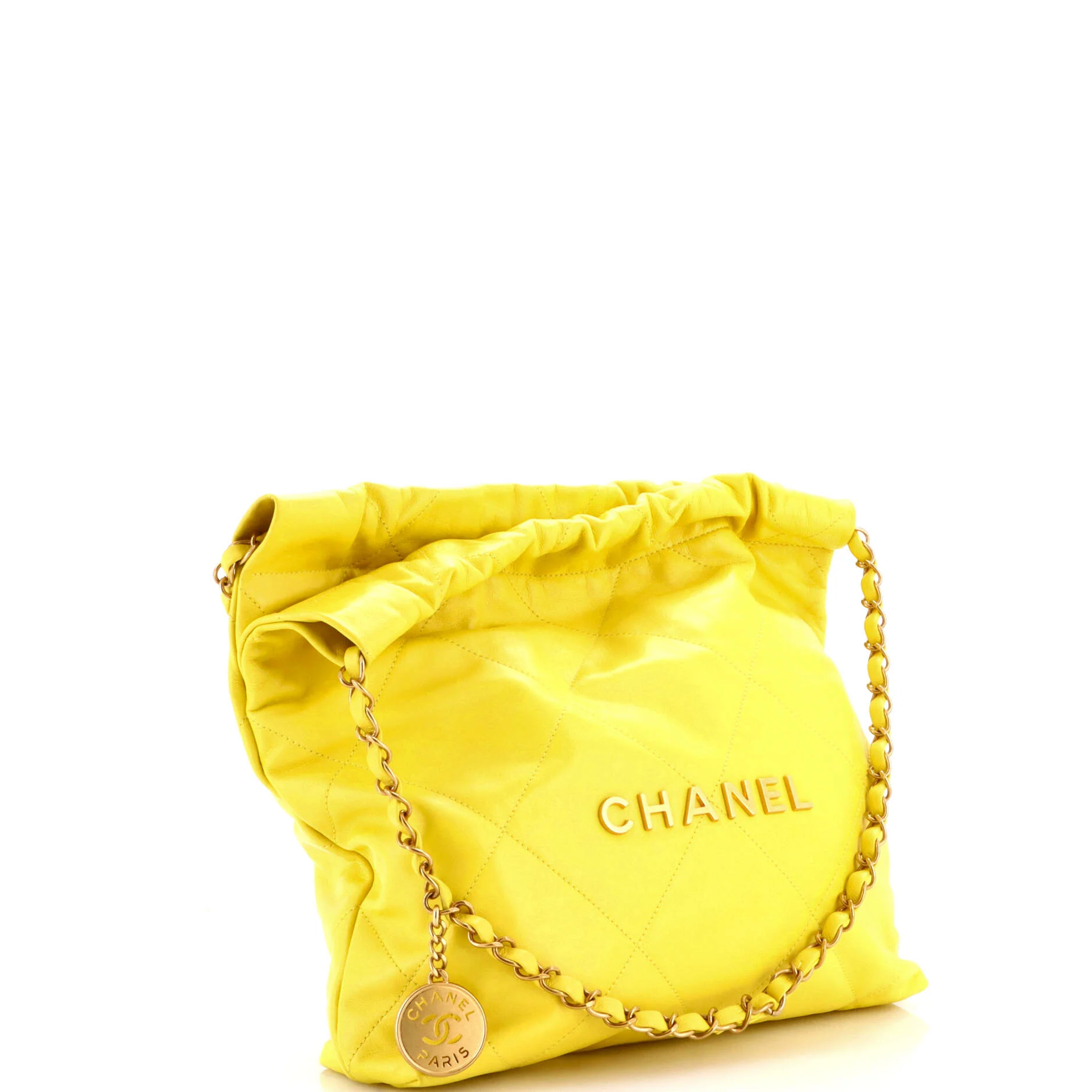 22 Chain Hobo Quilted Calfskin Small - Image 3