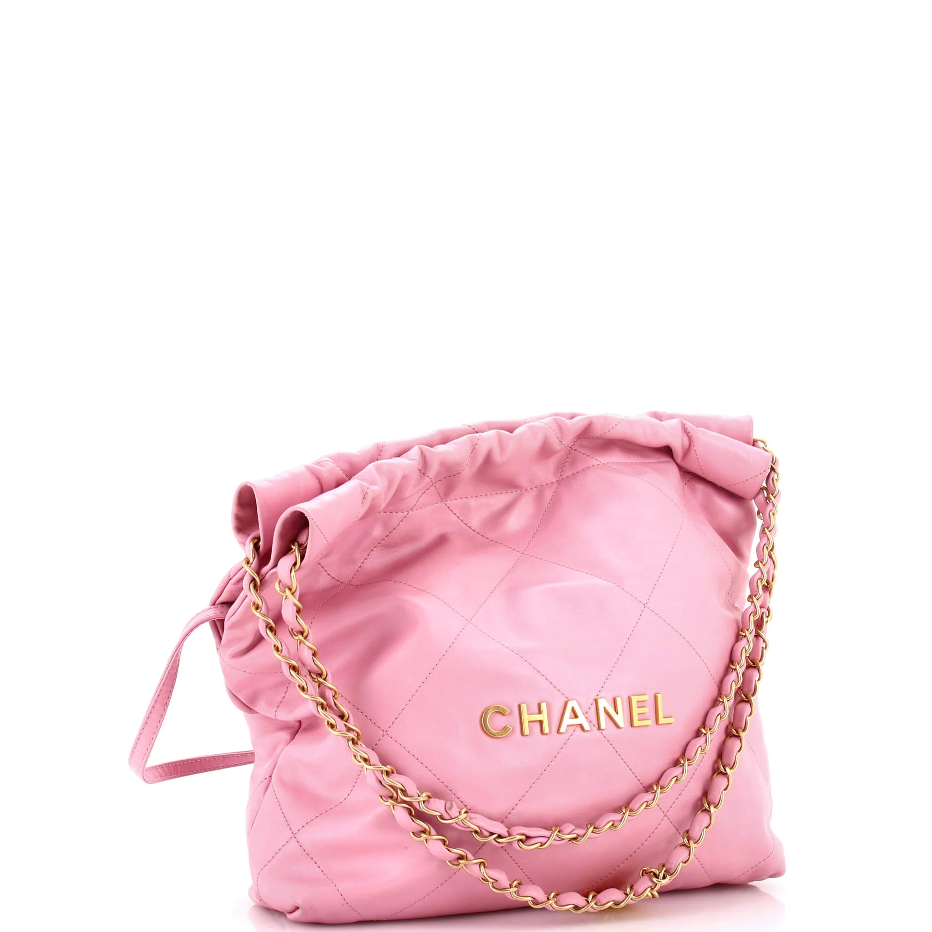 22 Chain Hobo Quilted Calfskin Small - Image 3
