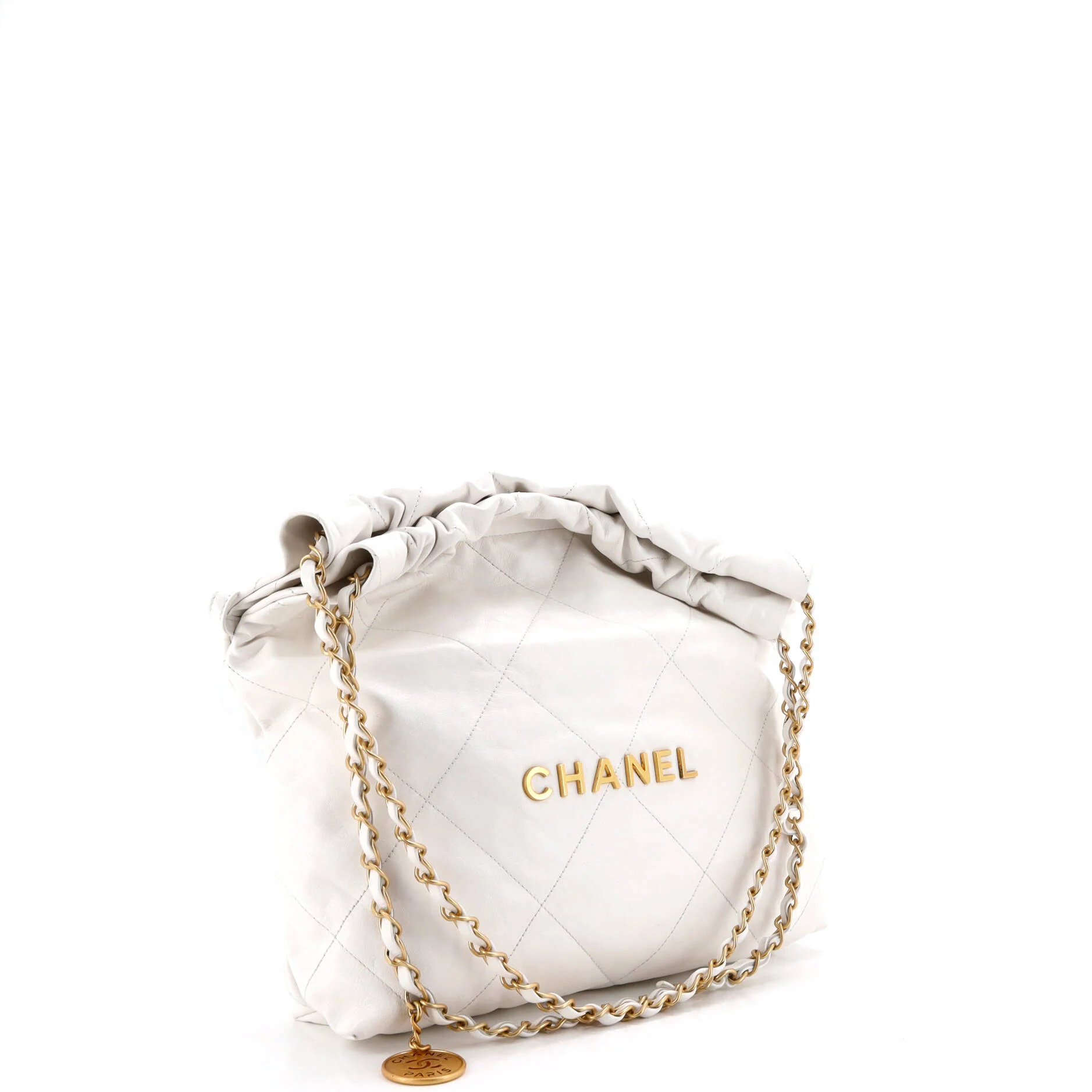 22 Chain Hobo Quilted Calfskin Small - Image 3