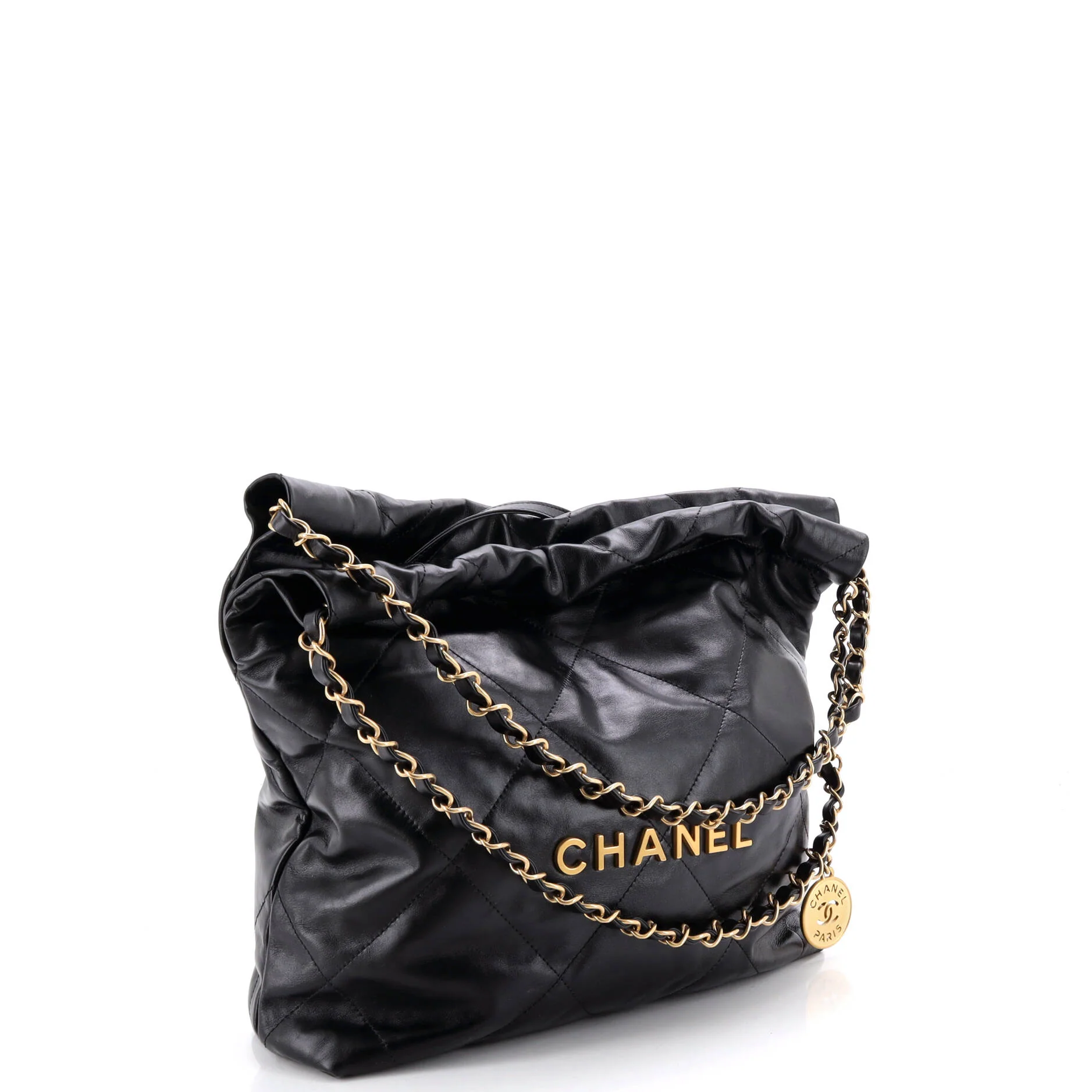 22 Chain Hobo Quilted Calfskin Small - Image 3