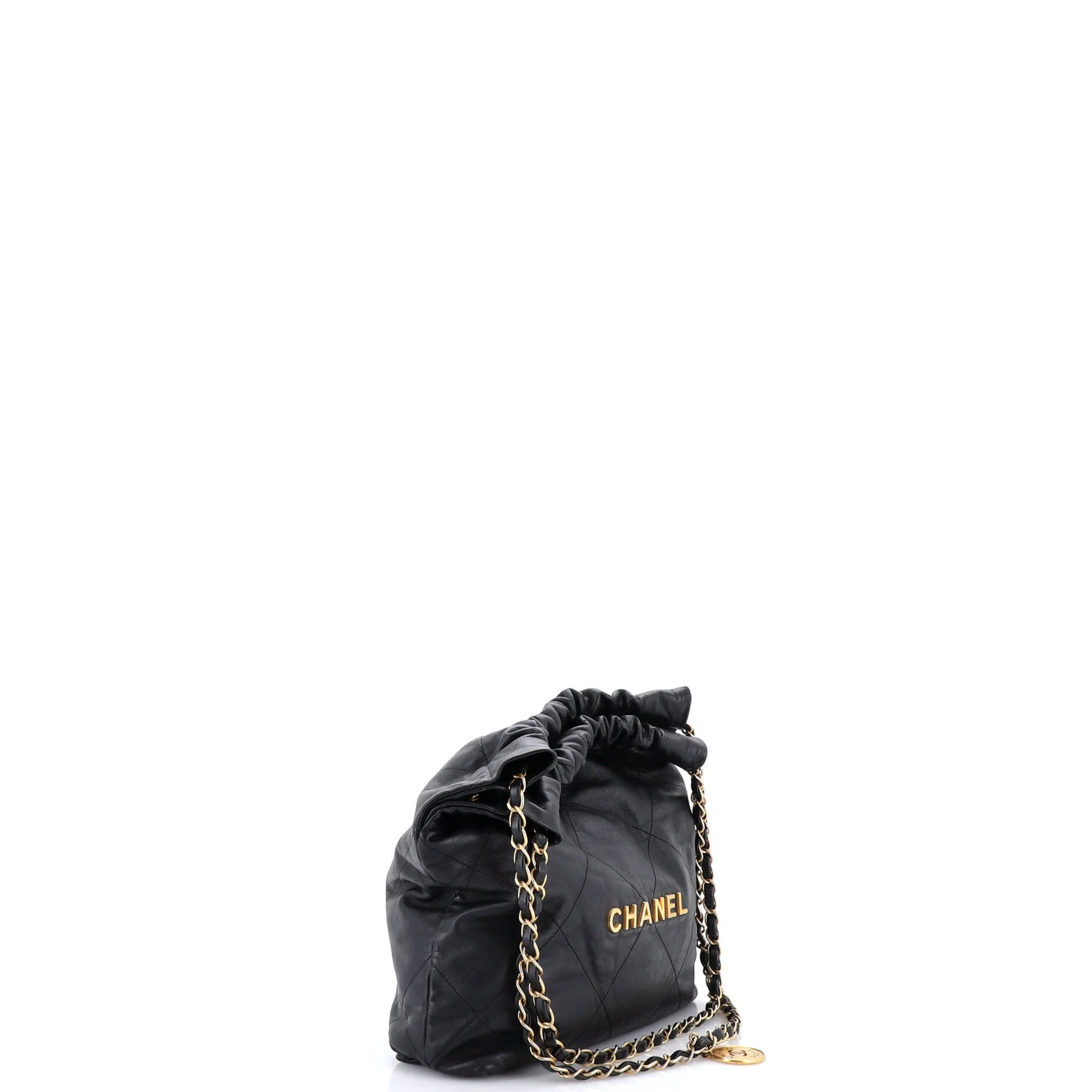 22 Chain Hobo Quilted Calfskin Small - Image 3