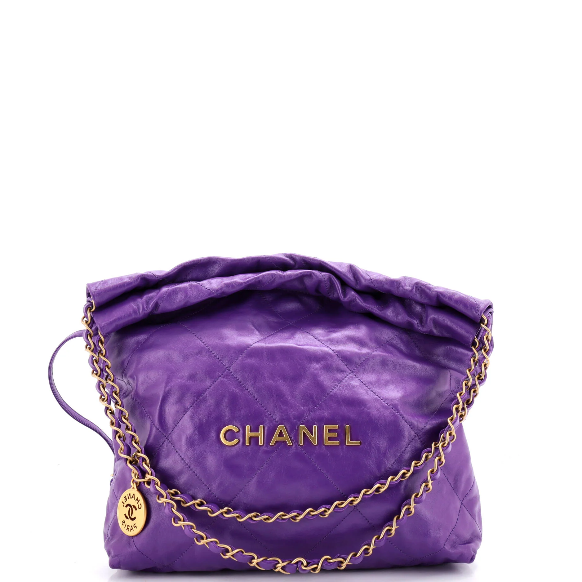 22 Chain Hobo Quilted Calfskin Small
