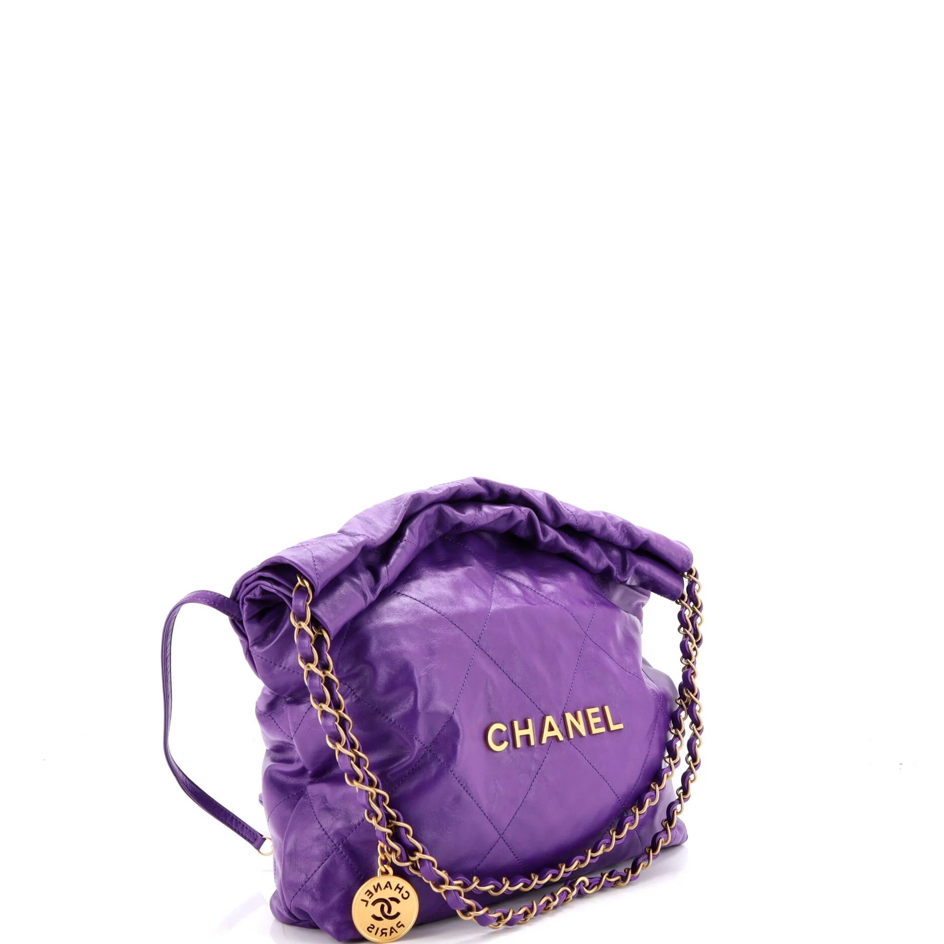 22 Chain Hobo Quilted Calfskin Small - Image 3