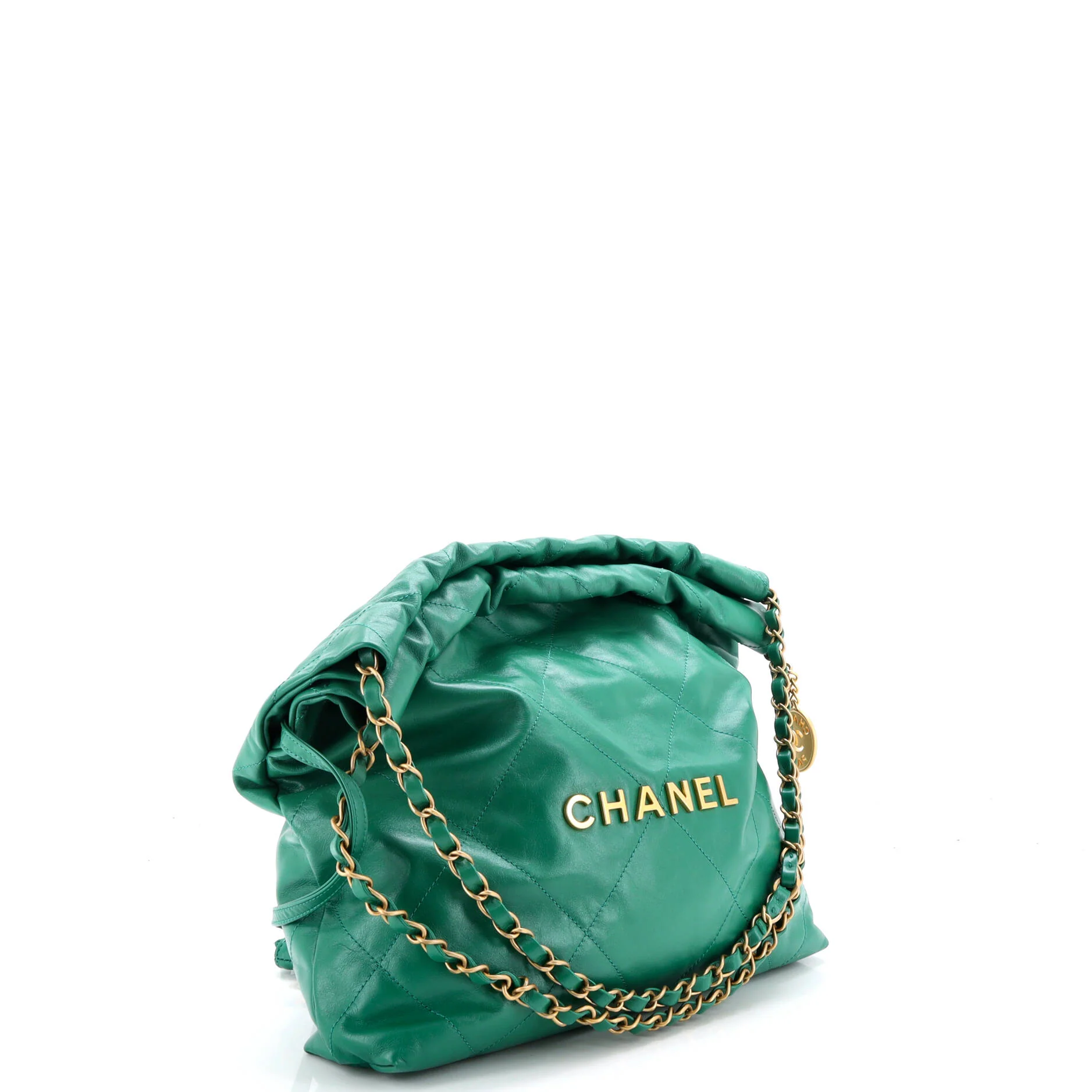 22 Chain Hobo Quilted Calfskin Small - Image 3