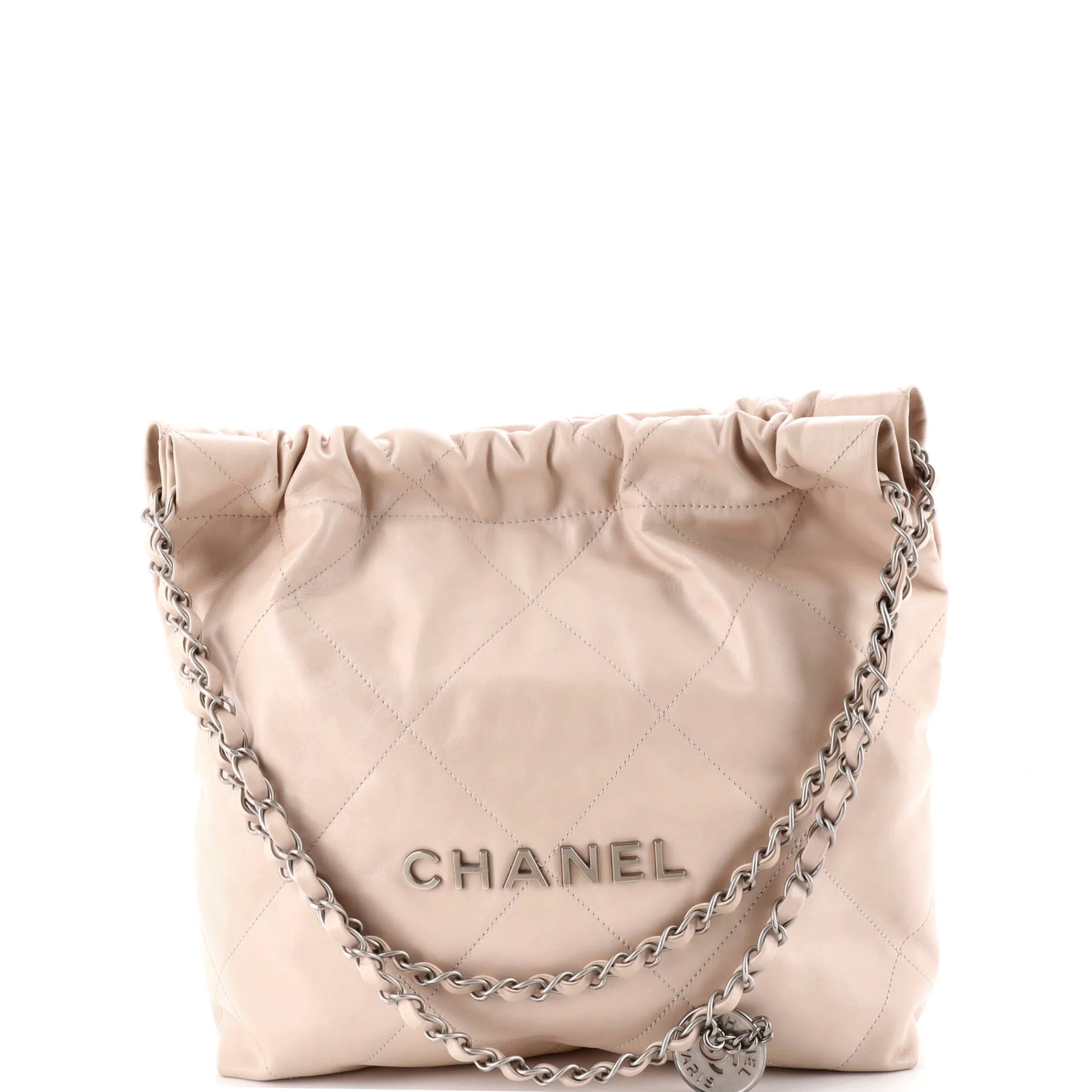 22 Chain Hobo Quilted Calfskin Small