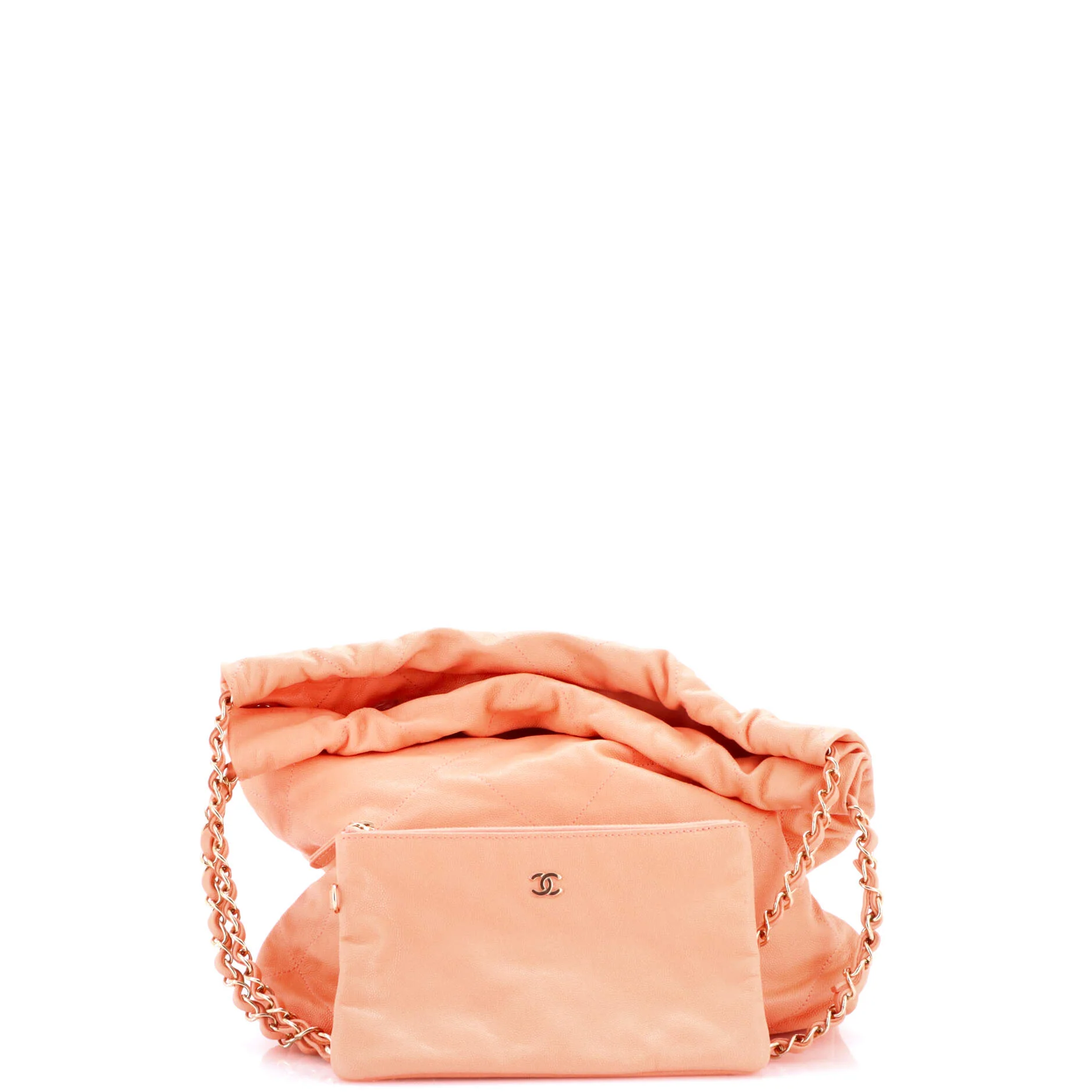 22 Chain Hobo Quilted Caviar Small - Image 2