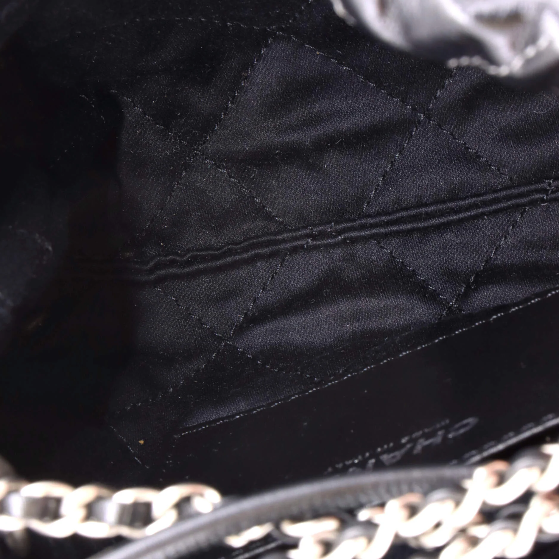 22 Chain Hobo Quilted Metallic Degrade Calfskin Mini - Image 5