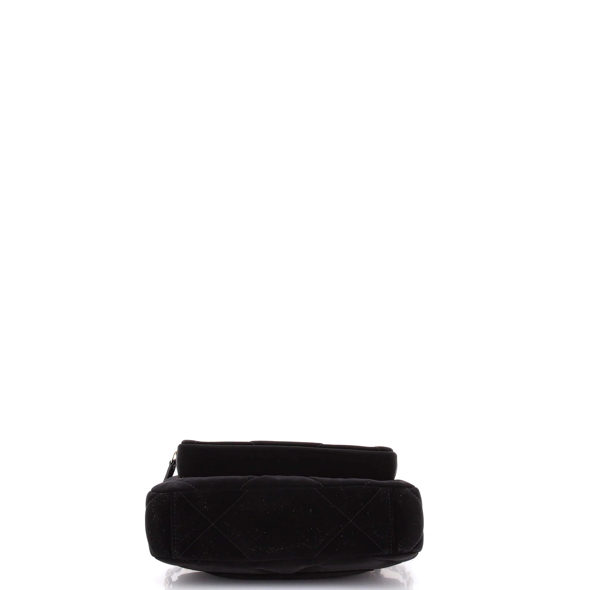 25 Clutch With Chain Quilted Velvet Effect Nylon and Shiny Crumpled Calfskin Mini - Image 4