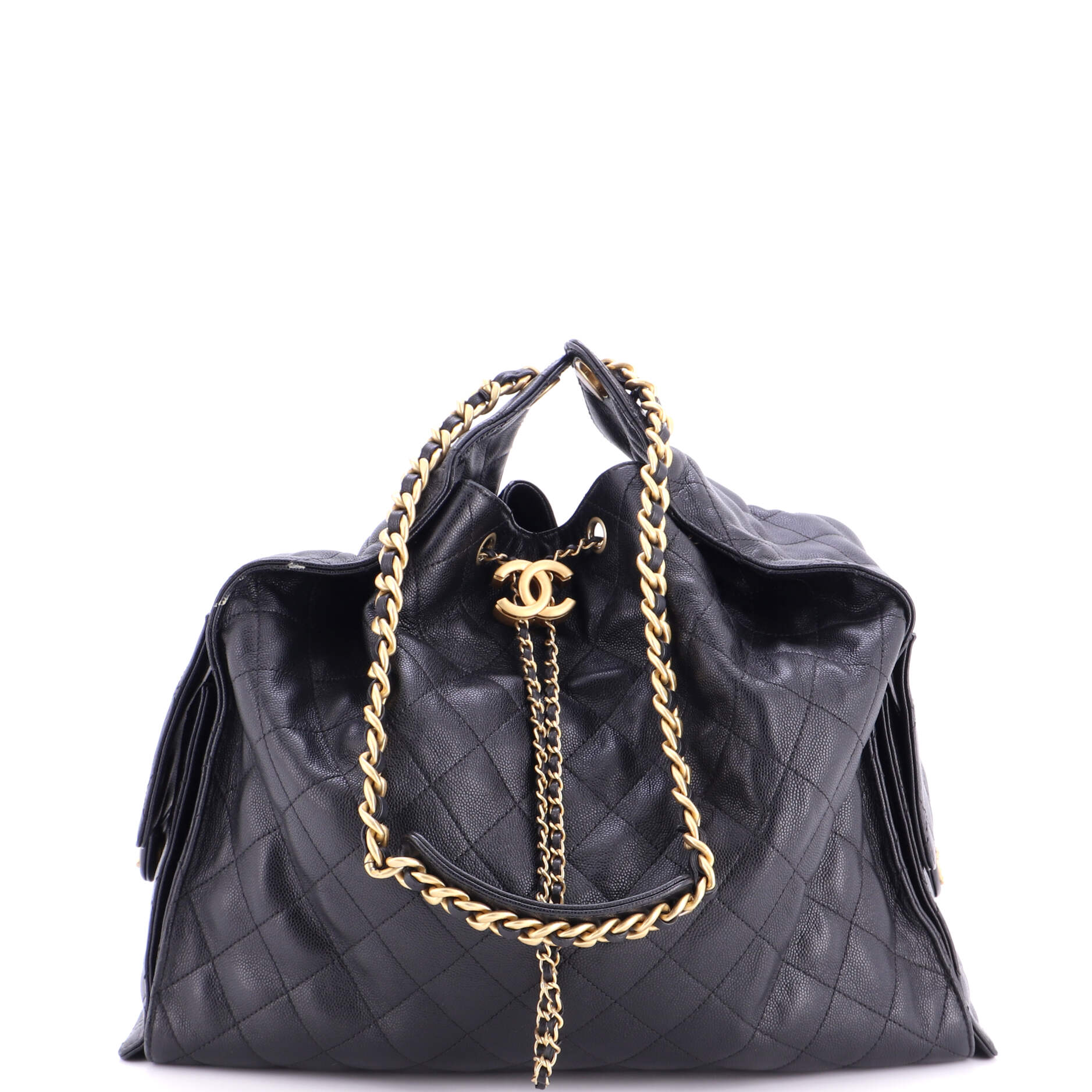 25 Hobo Bag Quilted Caviar Medium