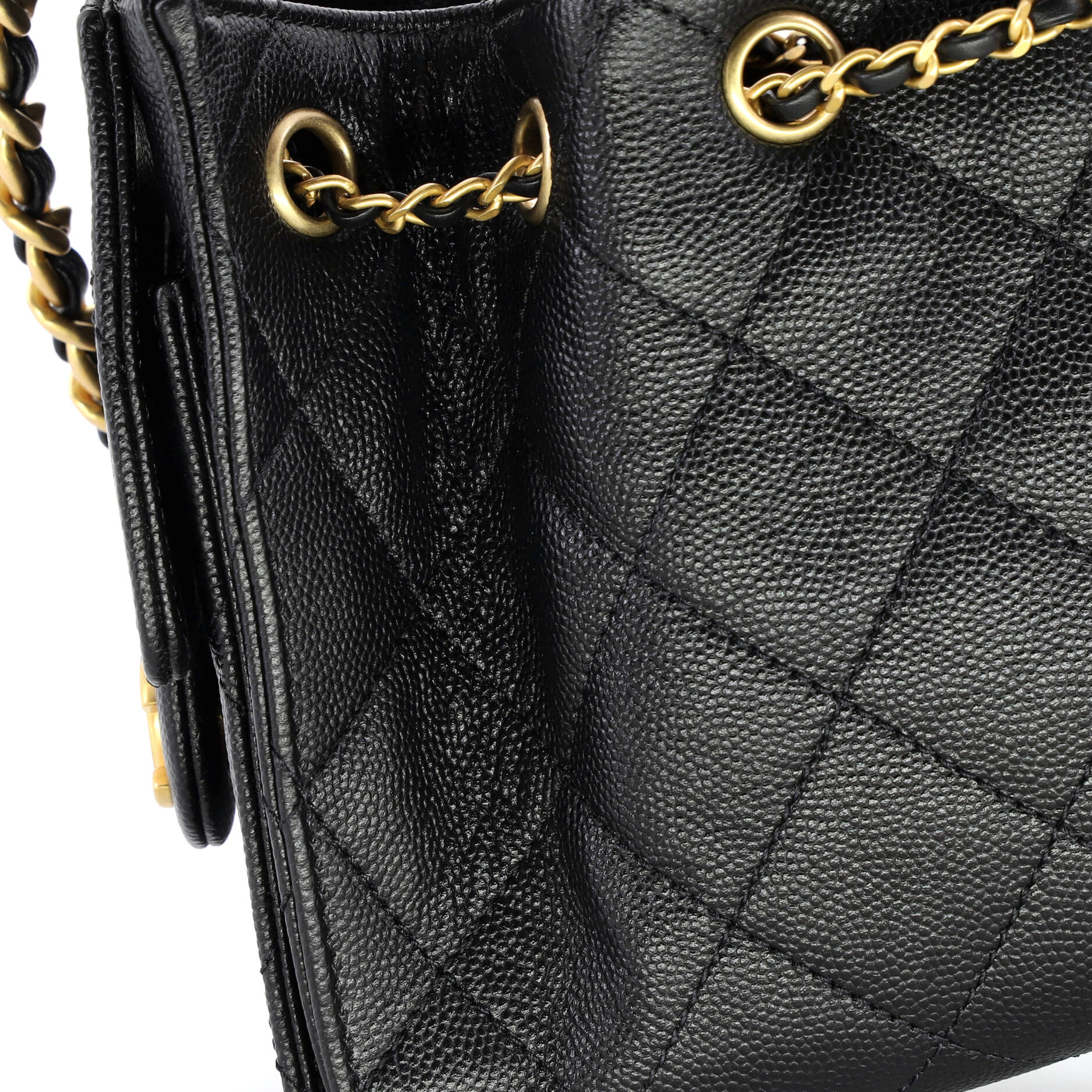25 Hobo Bag Quilted Caviar Mini - Image 6