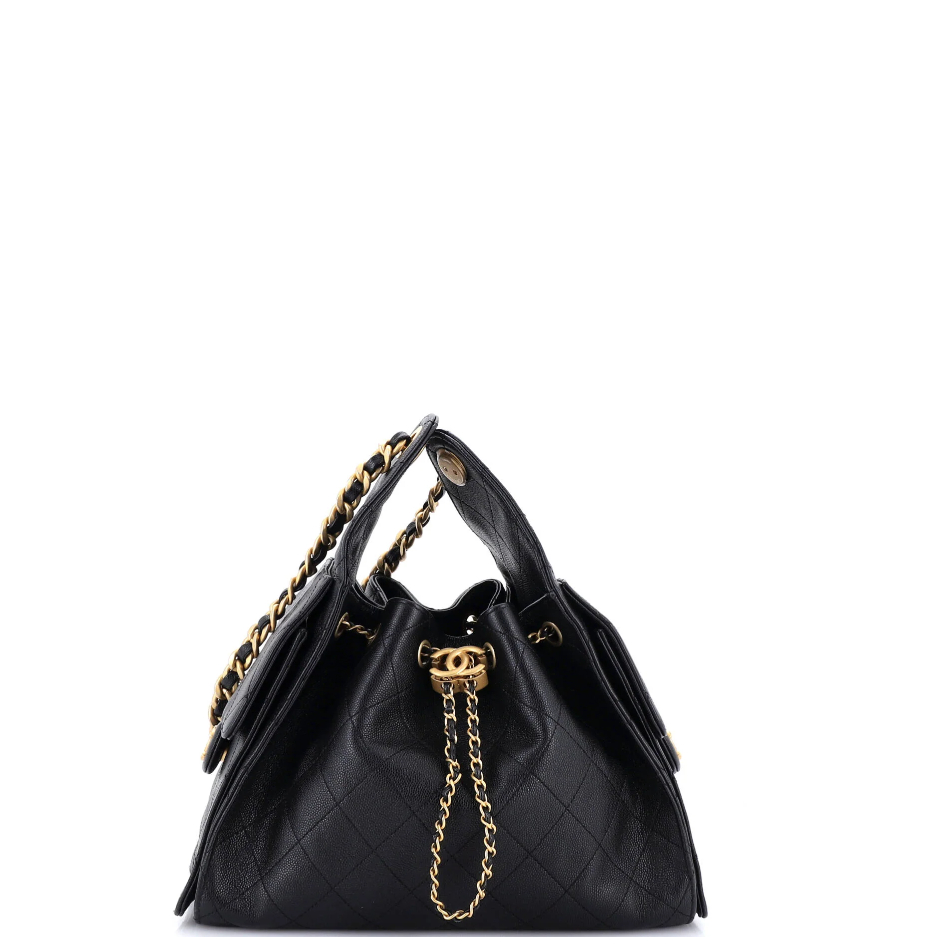 25 Hobo Bag Quilted Caviar Small